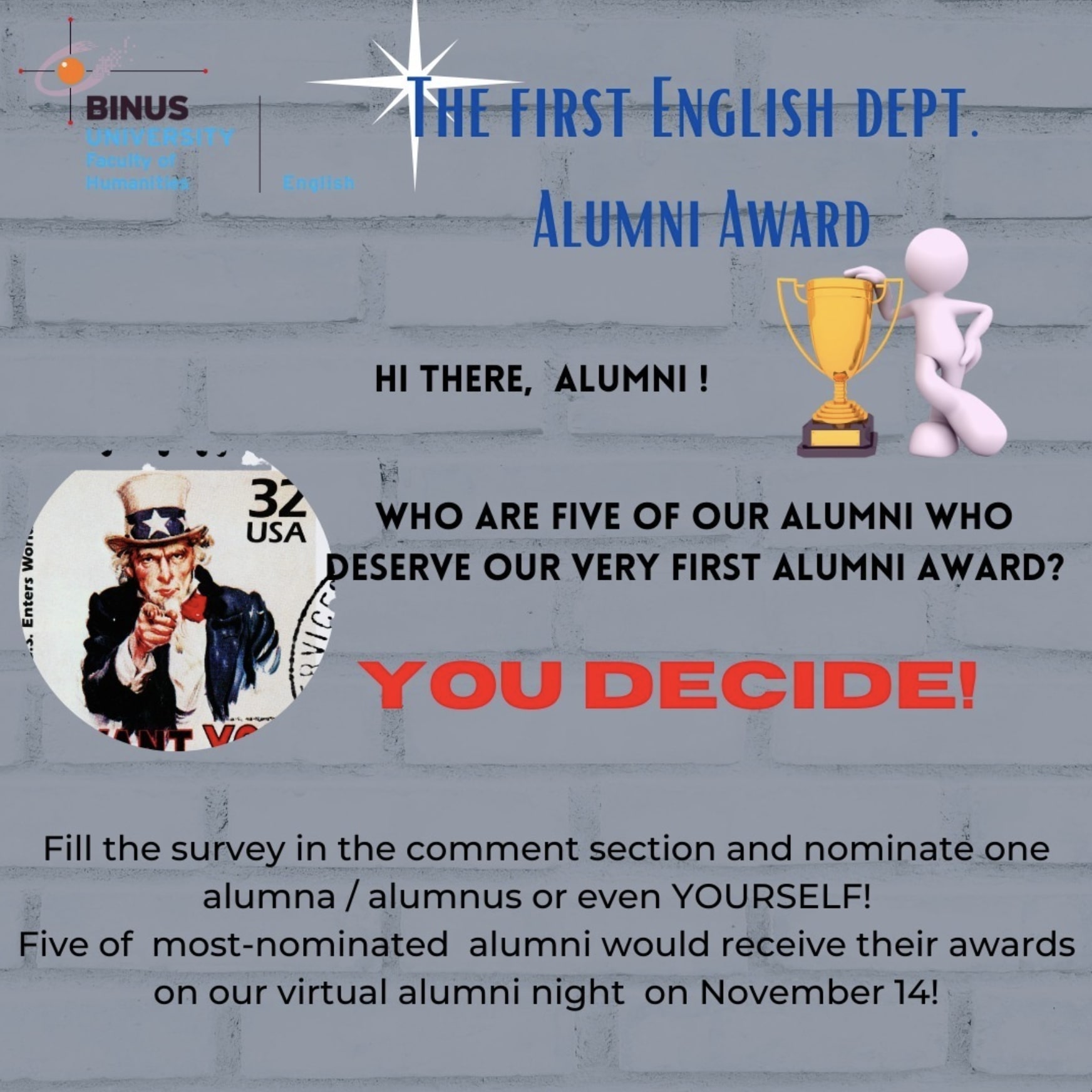 Alumni Award - English Department