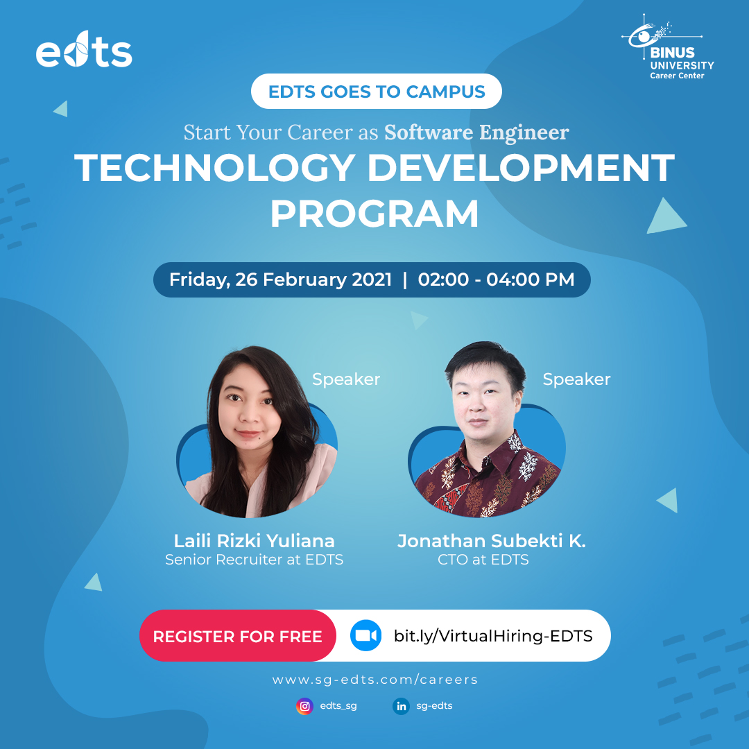 EDTS (Elevenia Digital Teknologi Sukses) Goes to Campus: Technology Development Program