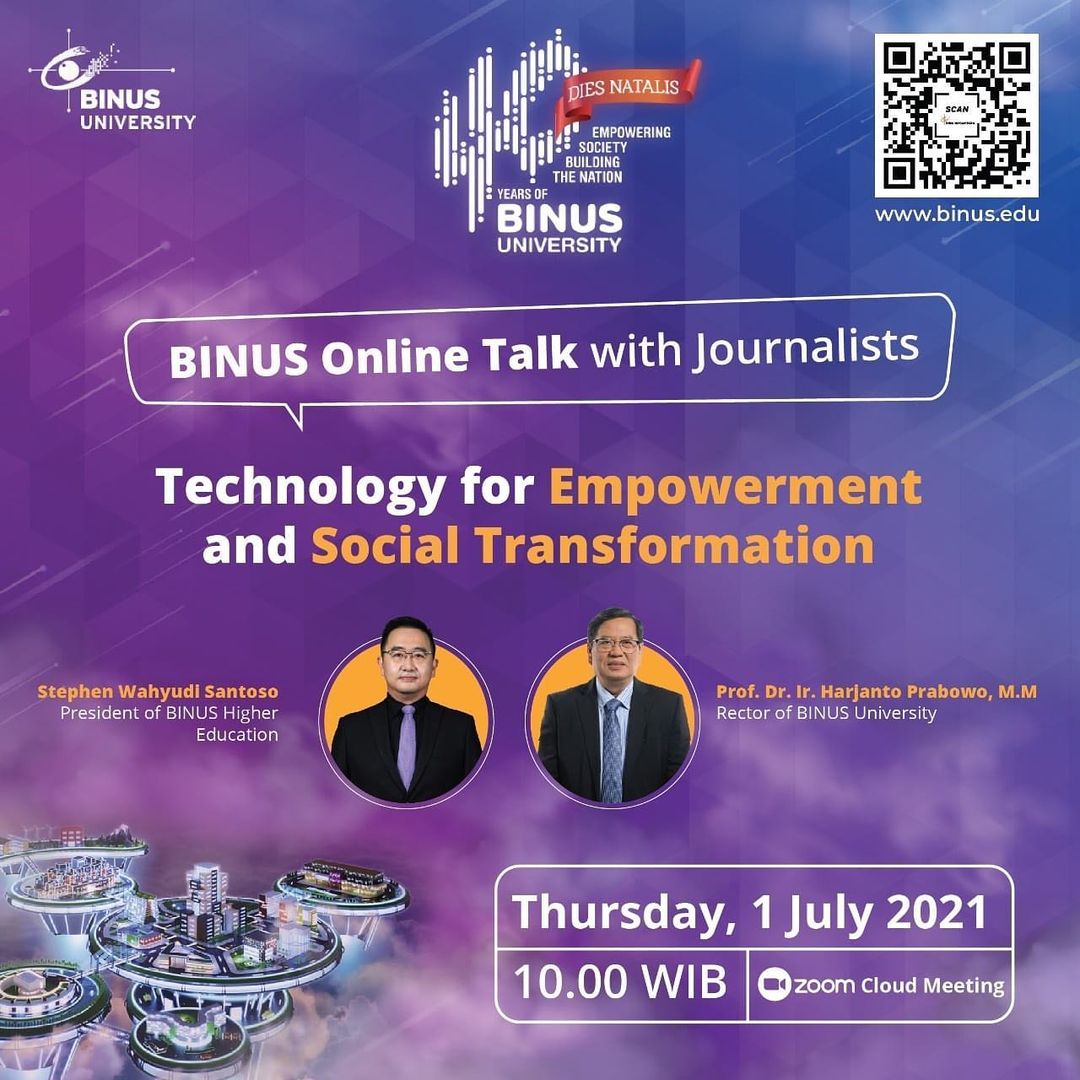BINUS Online Talk with Journalists