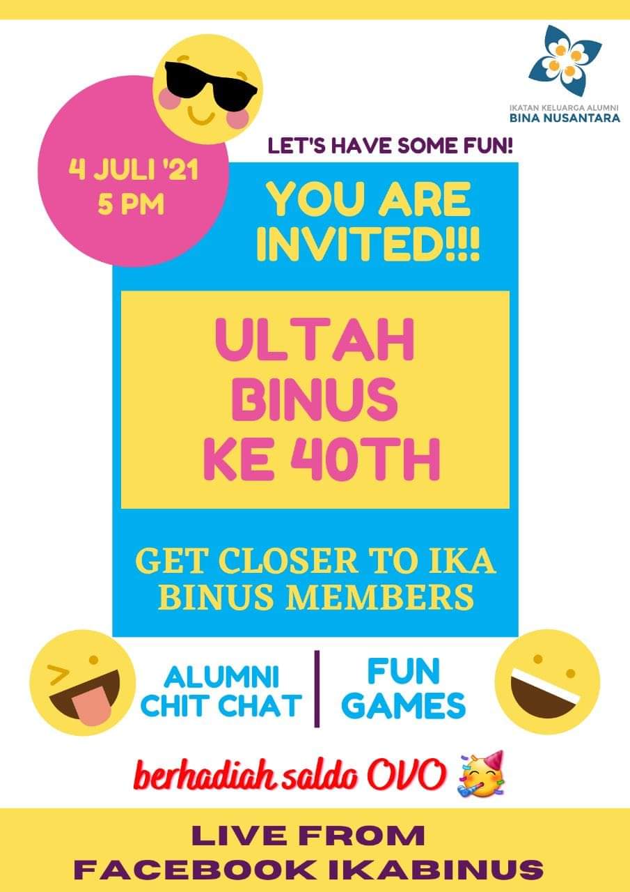 You are invited - Ultah BINUS 40th
