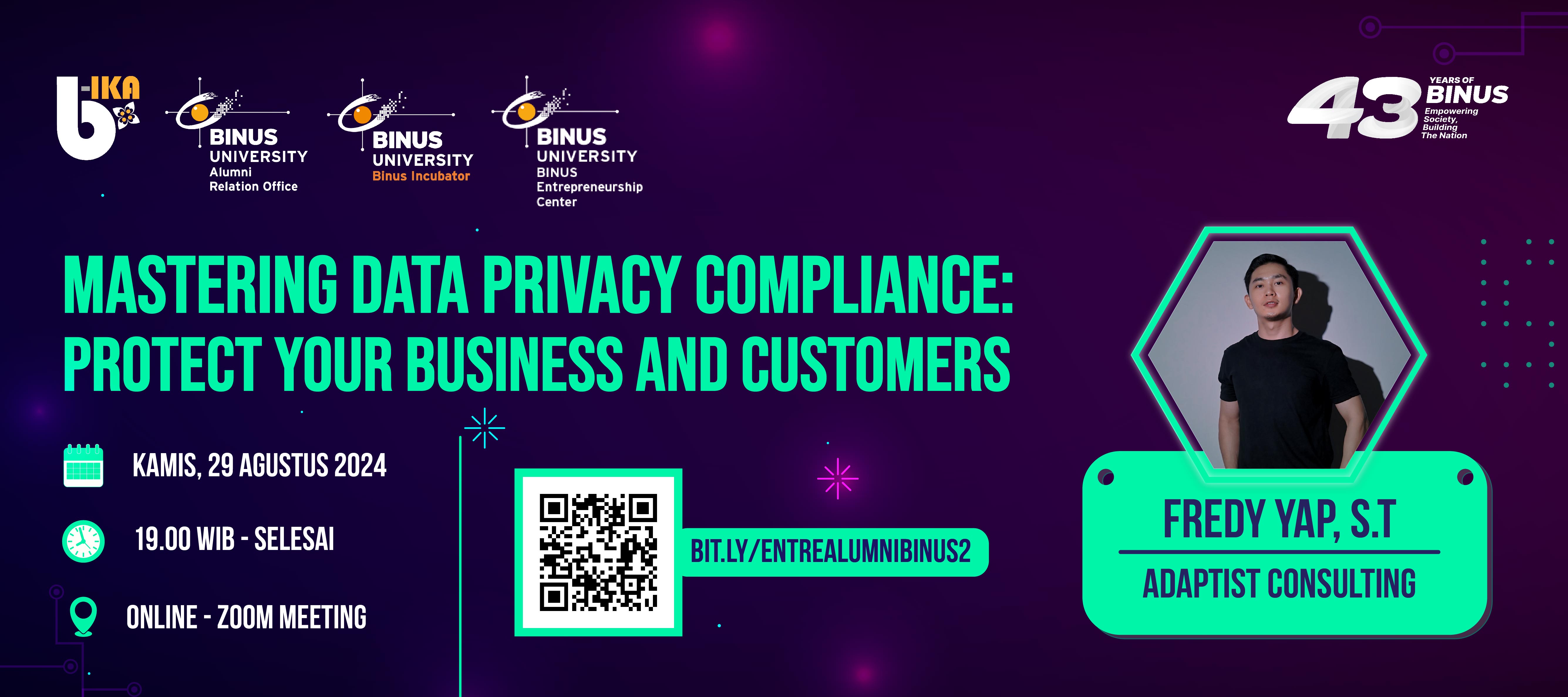 Webinar eksklusif “Mastering Data Privacy Compliance: Protect Your Business and Customers”