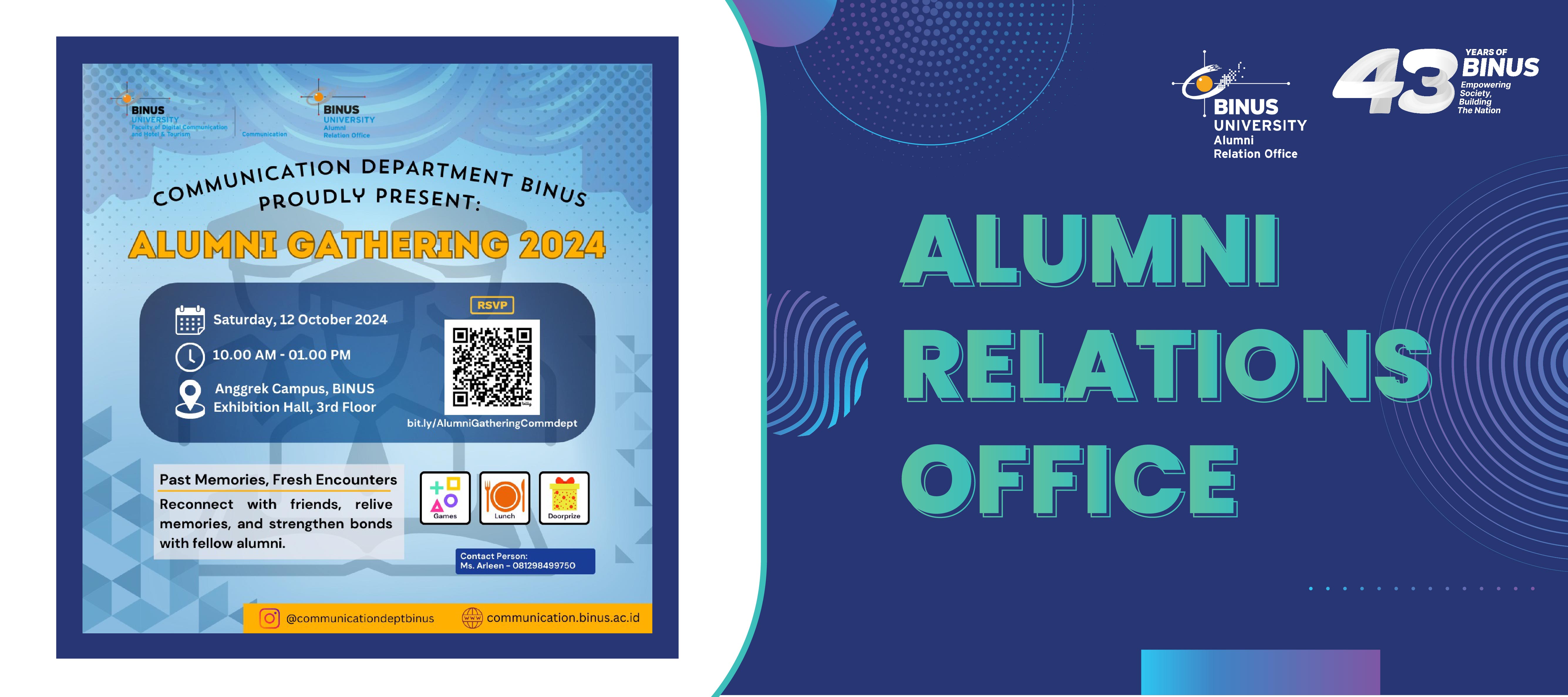 Hi Communication Alumni, it’s reunion time!