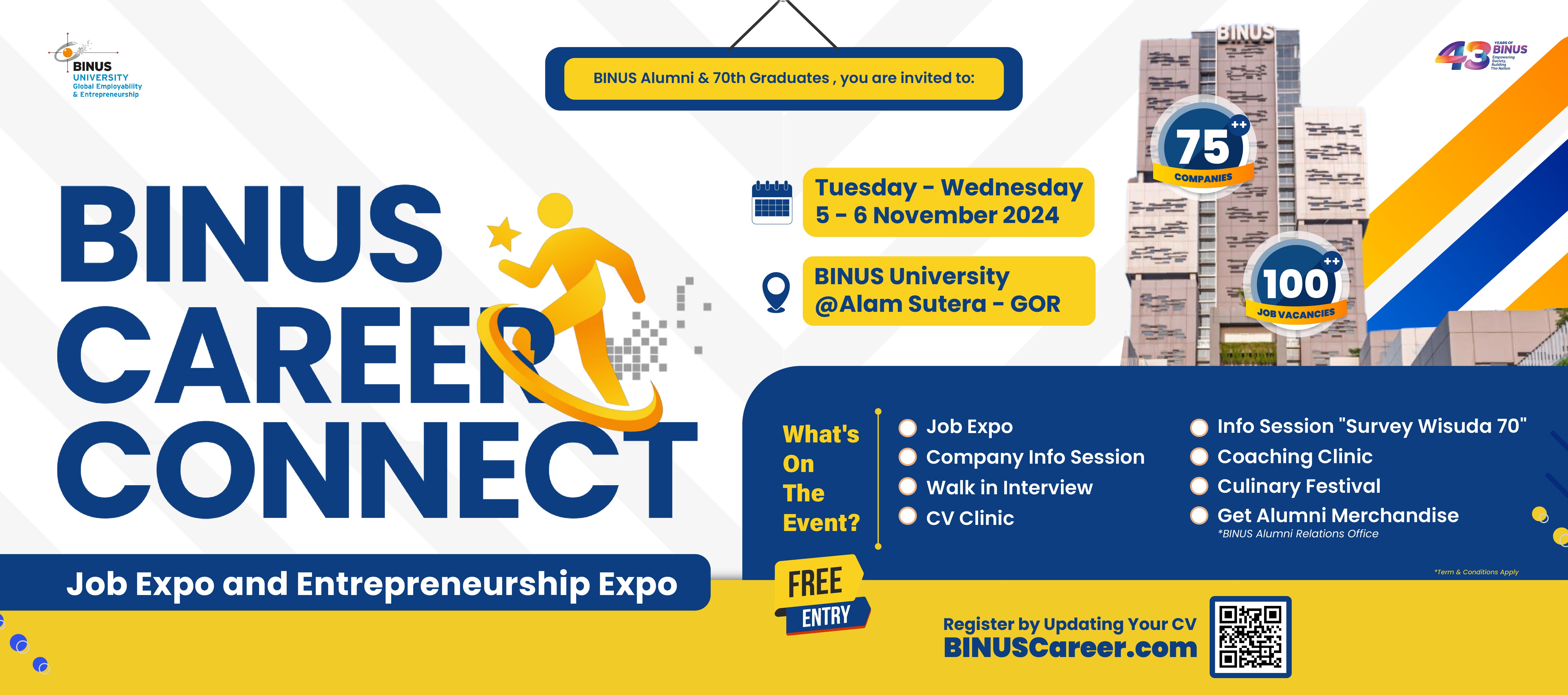 BINUS CAREER CONNECT | 5-6 November 2024 | BINUS @Alam Sutera