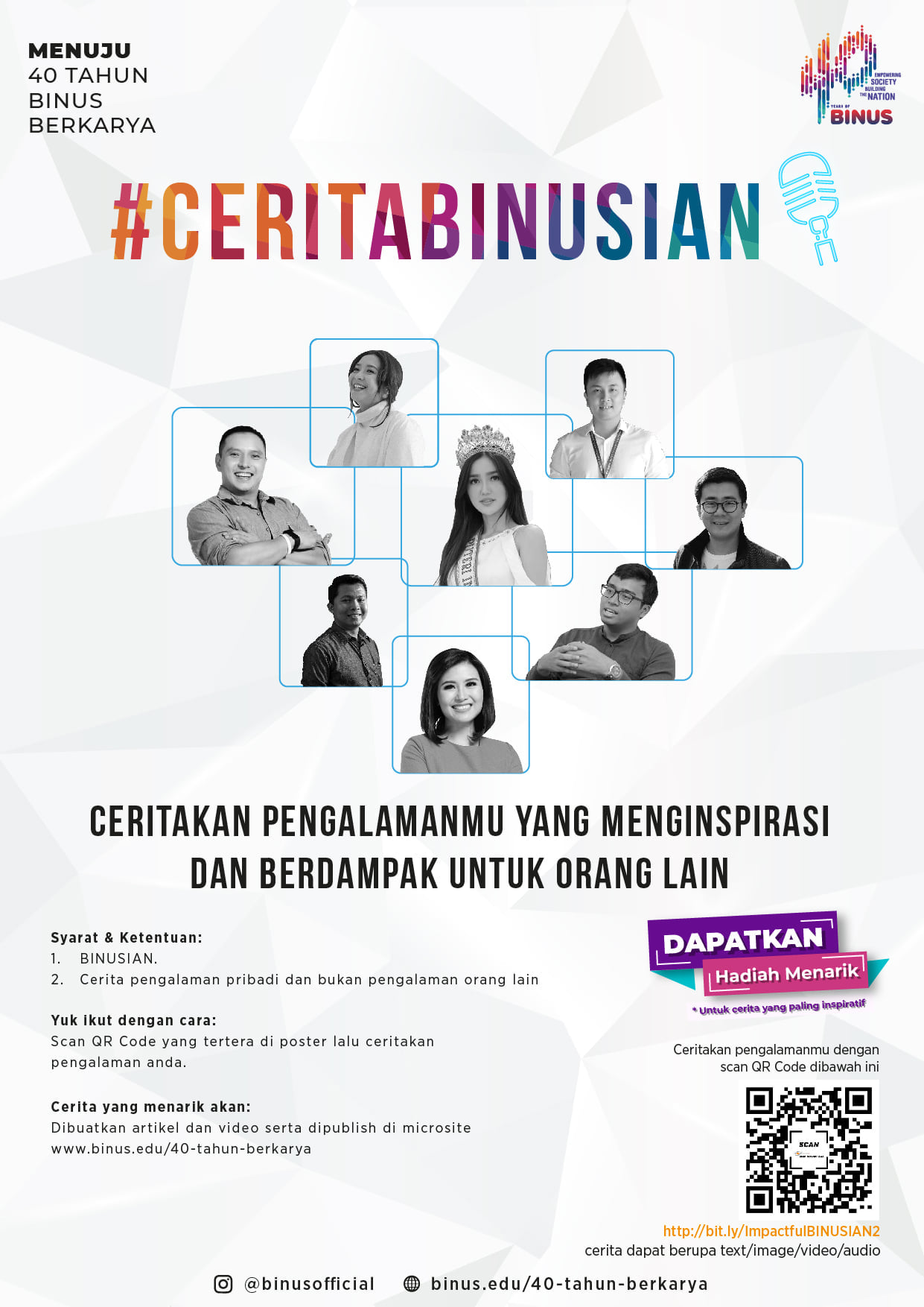 #CeritaBINUSIAN Menuju 40 Tahun Berkarya