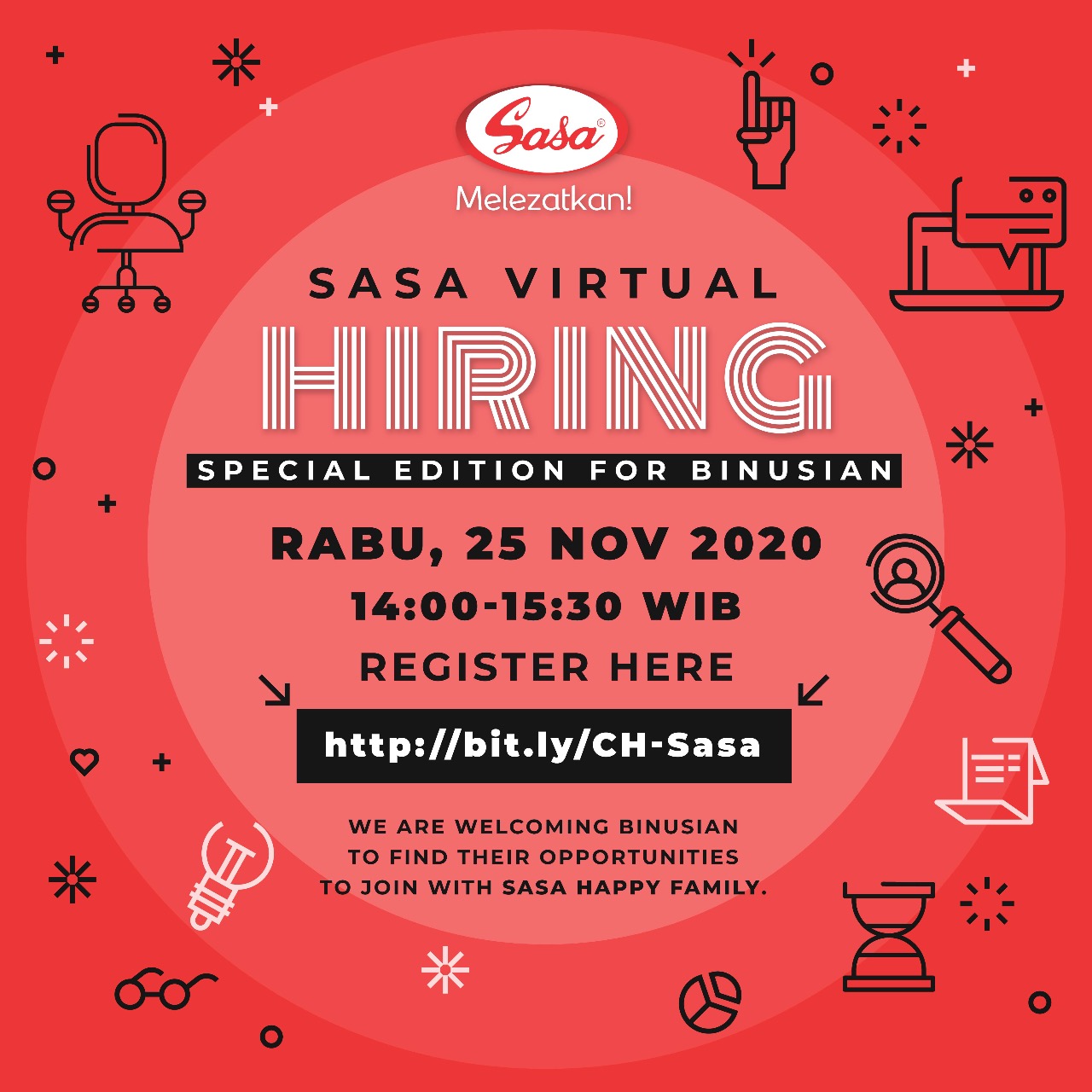SASA Virtual Hiring - Special Edition For BINUSIAN
