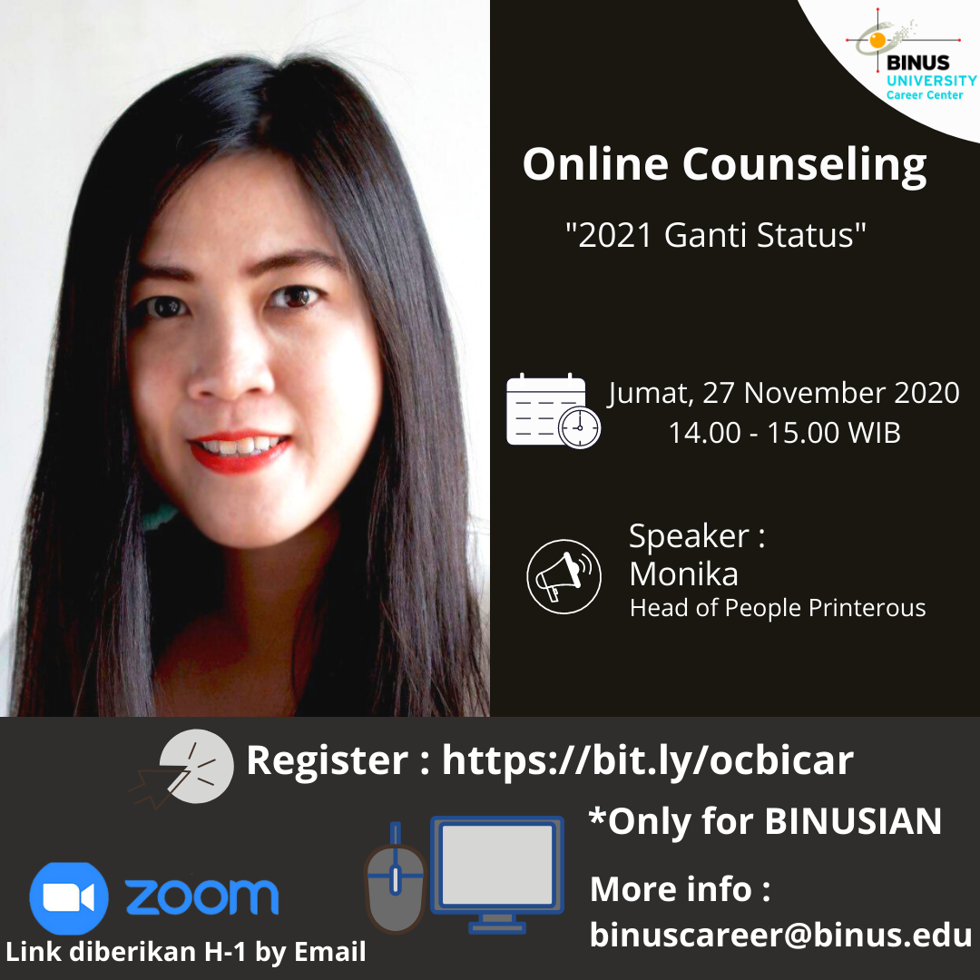 Online Counseling - Membangun semangat untuk kembali mencari kerja ditengah pandemi 