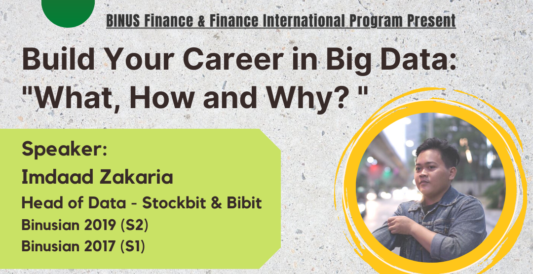 Build Your Career in Big Data : 