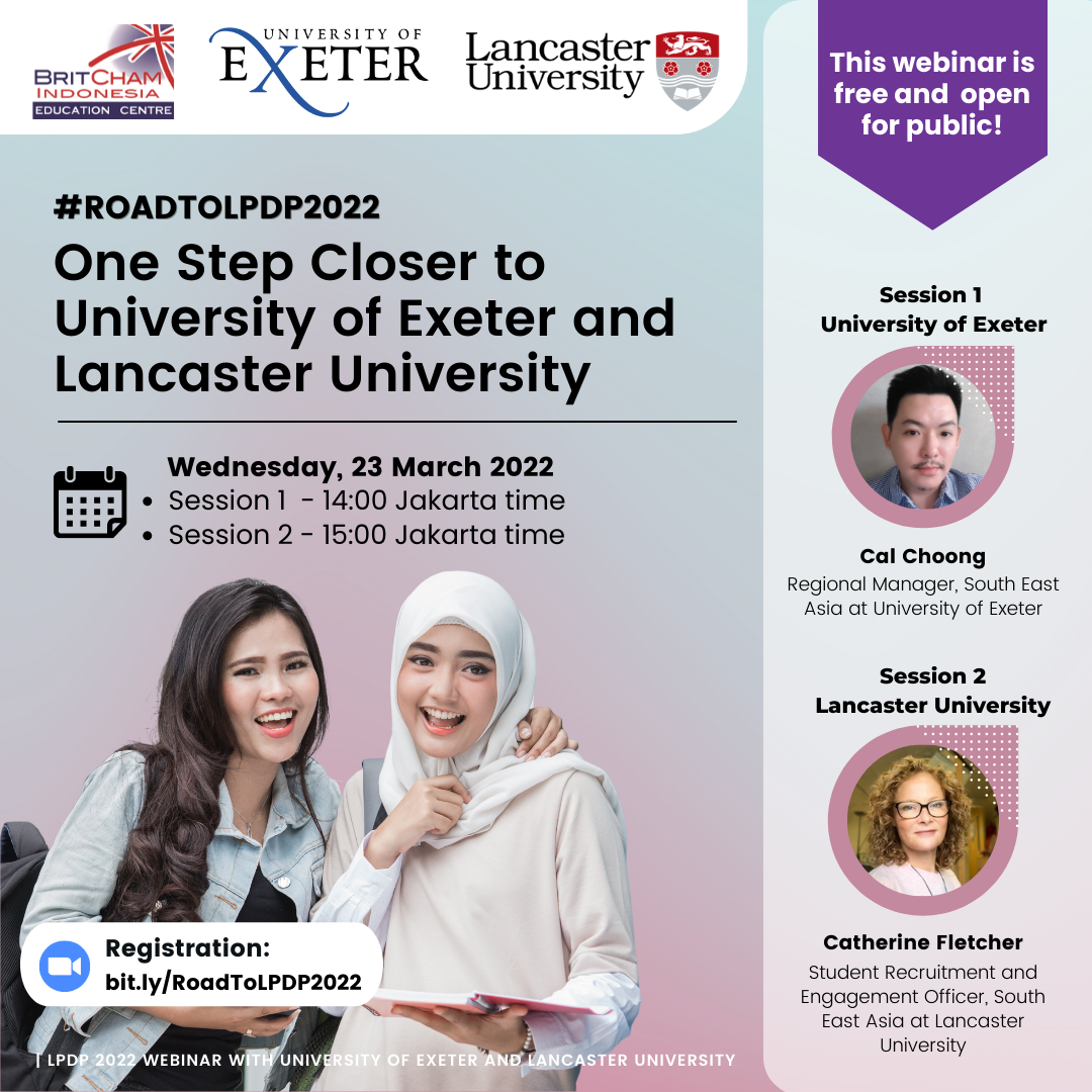 #RoadtoLPDP2022 - One Step Closer to University of Exeter and Lancaster University