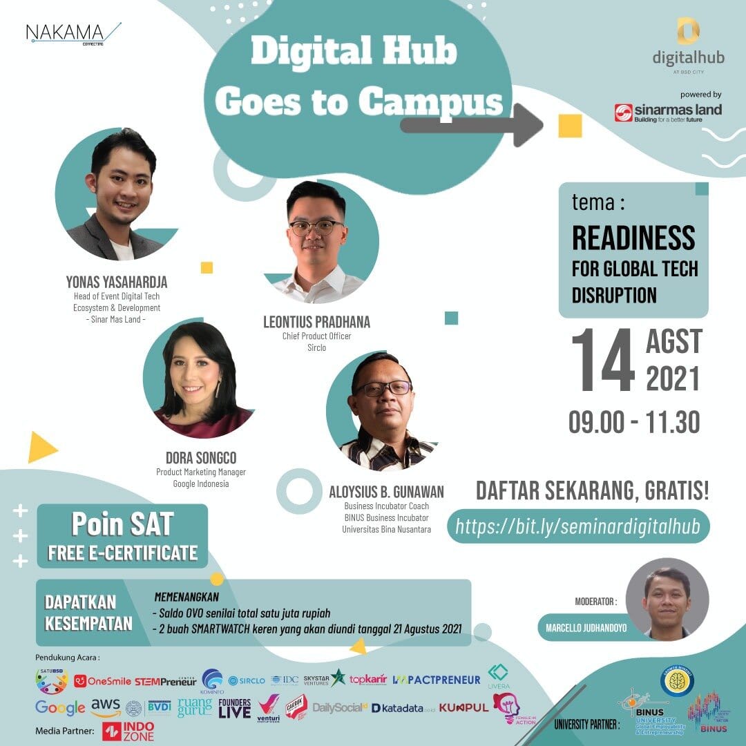 Digital Hub Goes To Campus  - Readiness for Global Tech Disruption