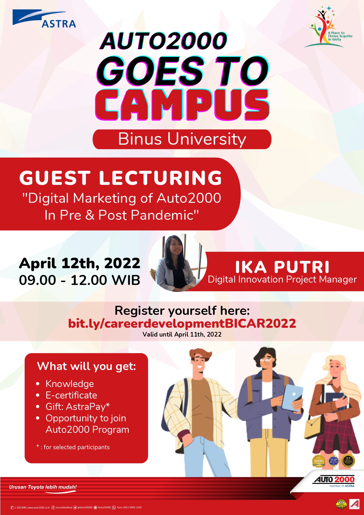 Seminar Career : Digital Marketing of Auto2000 In Pre and Post Pandemic