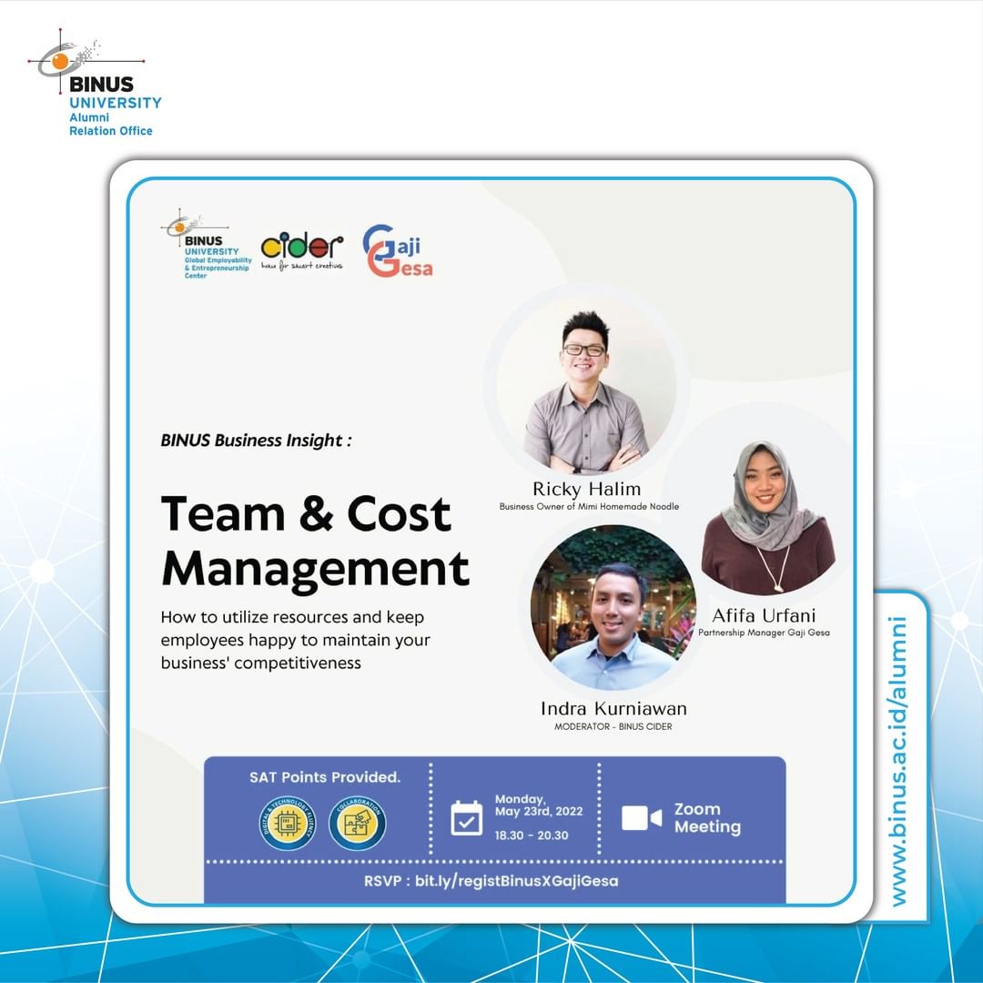 BINUS Business Insight : Team & Cost Management