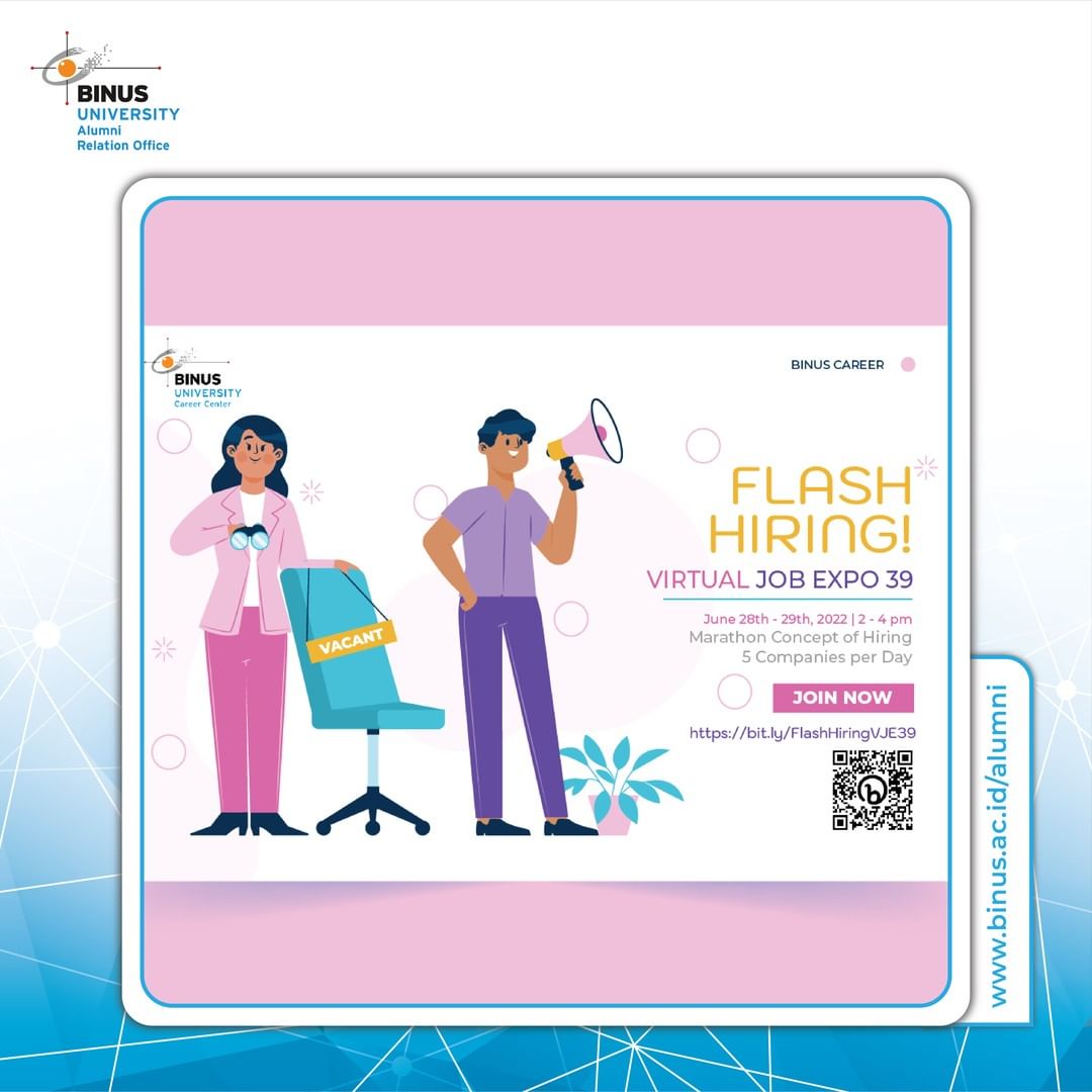 FLASH Hiring - BINUS Virtual Job Expo ke 3