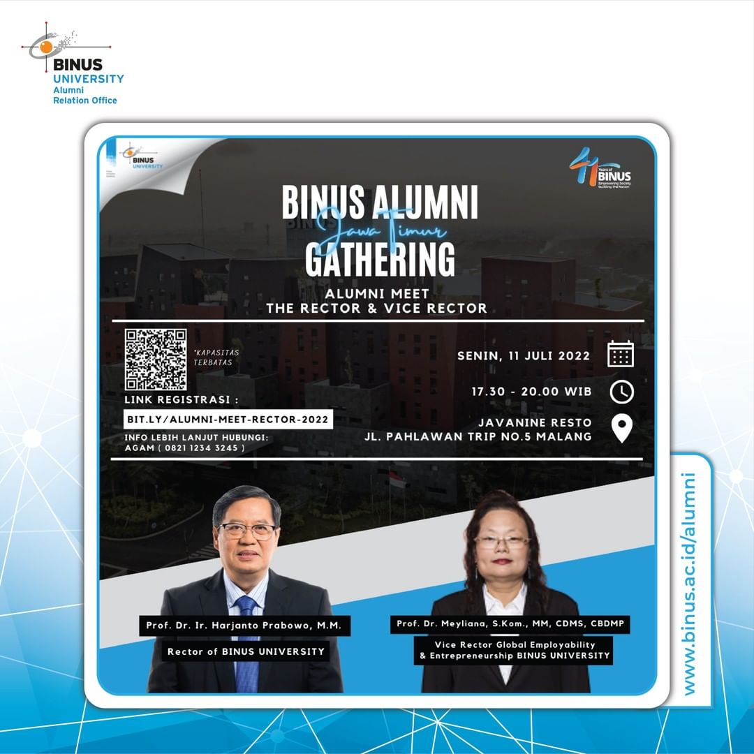 Alumni Meet The Rector & Vice Rector BINUS @Malang