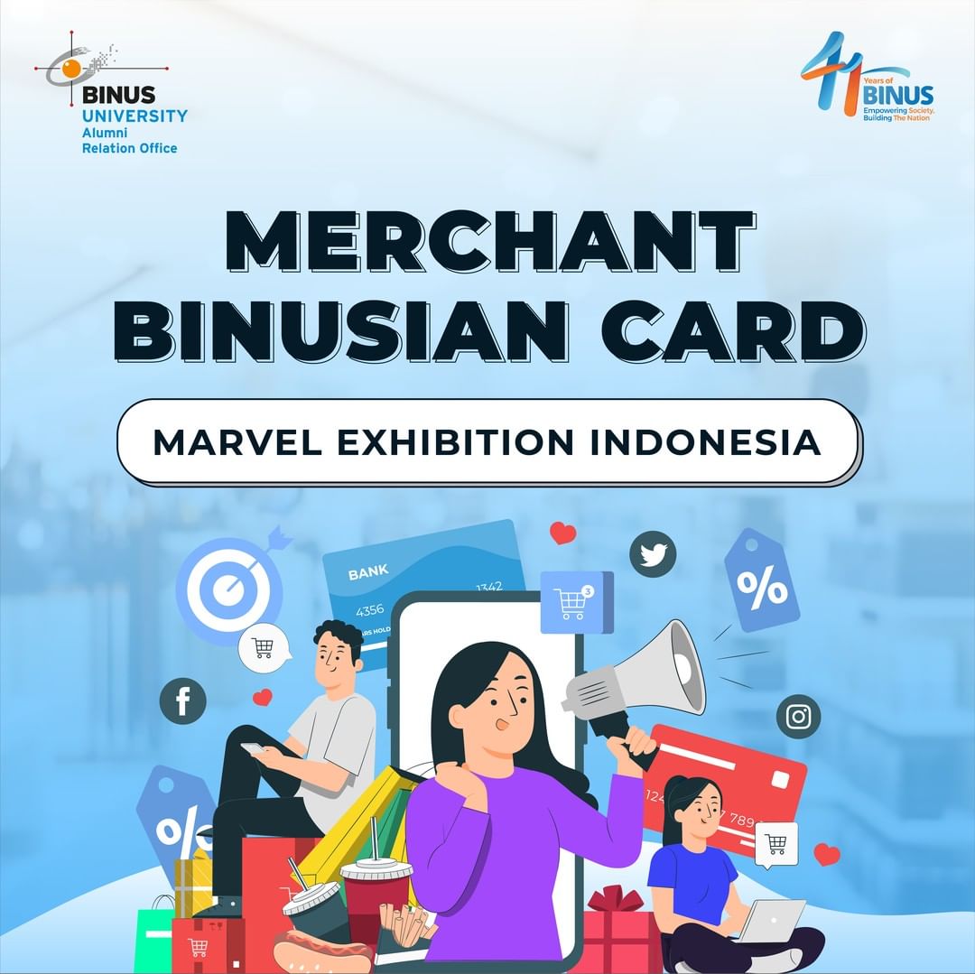 Merchant BINUSIAN CARD : Marvel Exhibition Indonesia