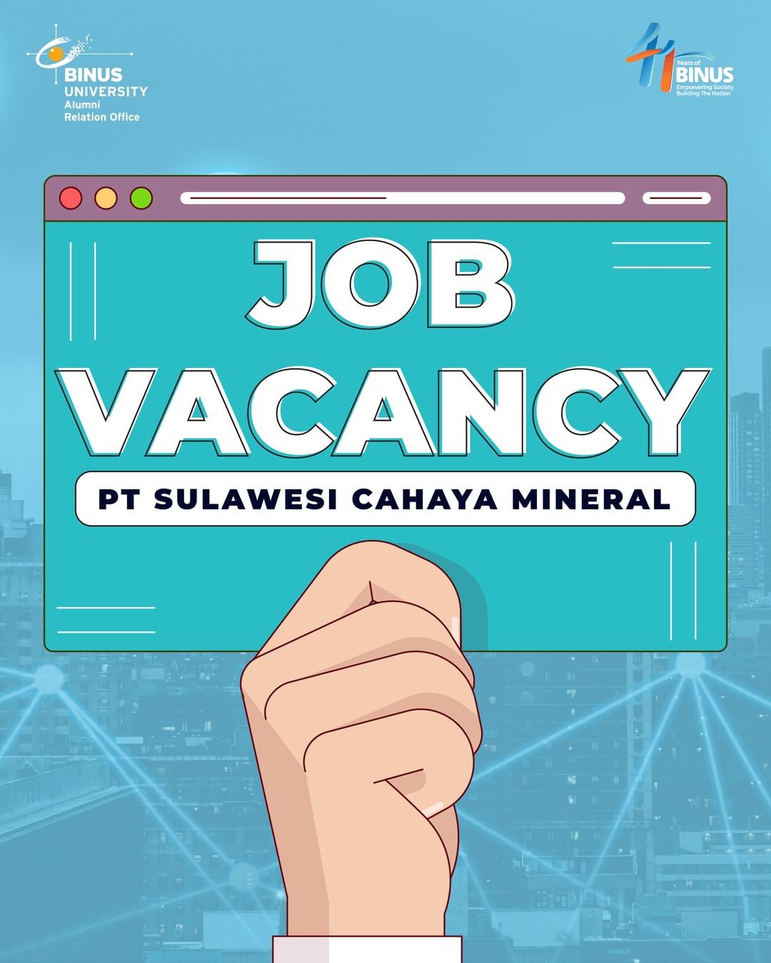 [JOB VACANCY] - PT SULAWESI CAHAYA MINERAL