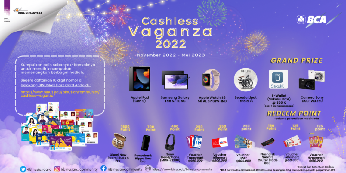 Program Cashless Vaganza 2022 hadir kembali!