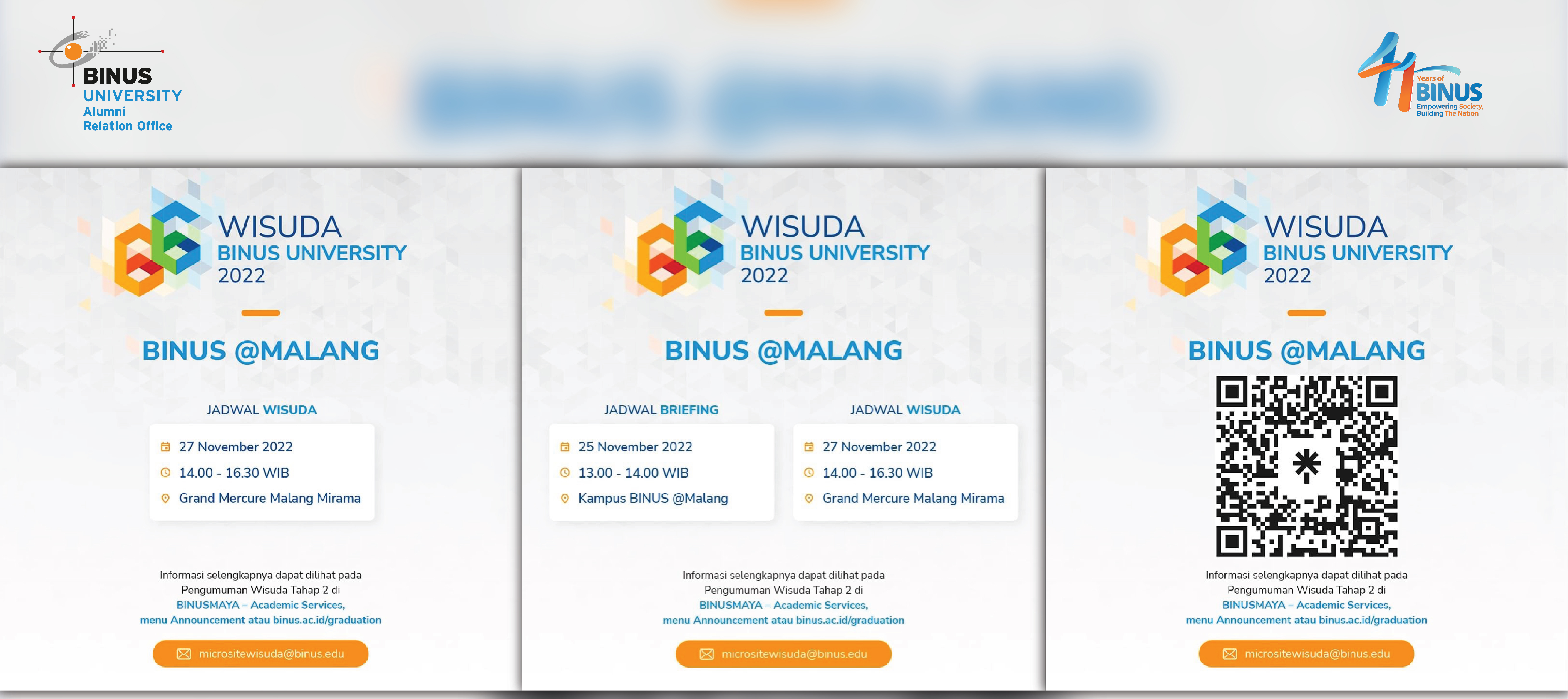 (Jadwal Wisuda) Dear Prospective 2022 Graduates @binus_malang