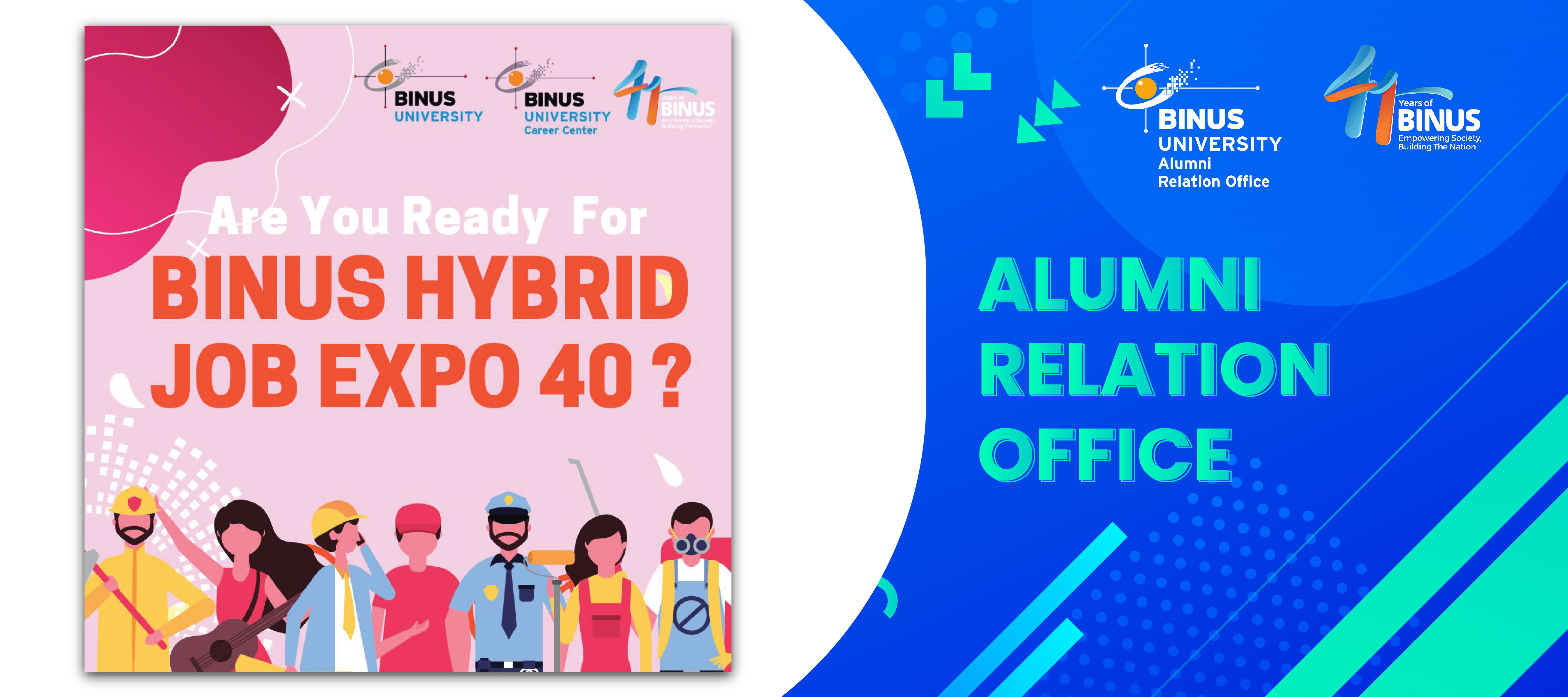 BINUS HYBRID JOB EXPO 40 Akan Segera hadir lho!!!