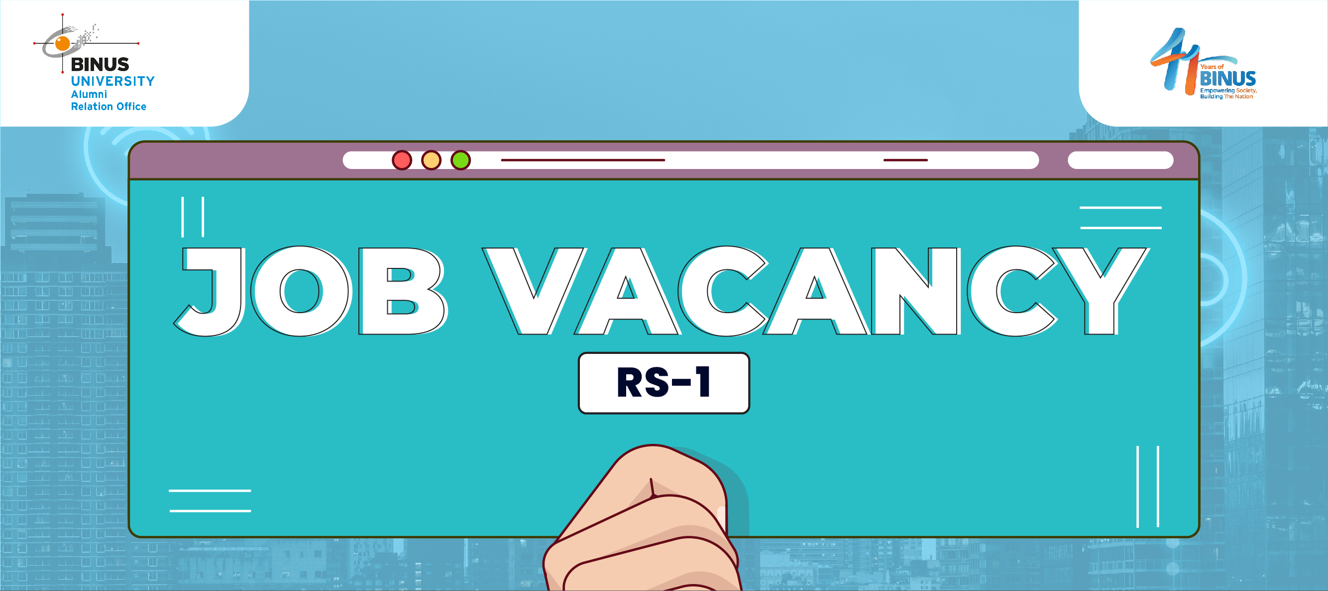 [JOB VACANCY] - RS 1