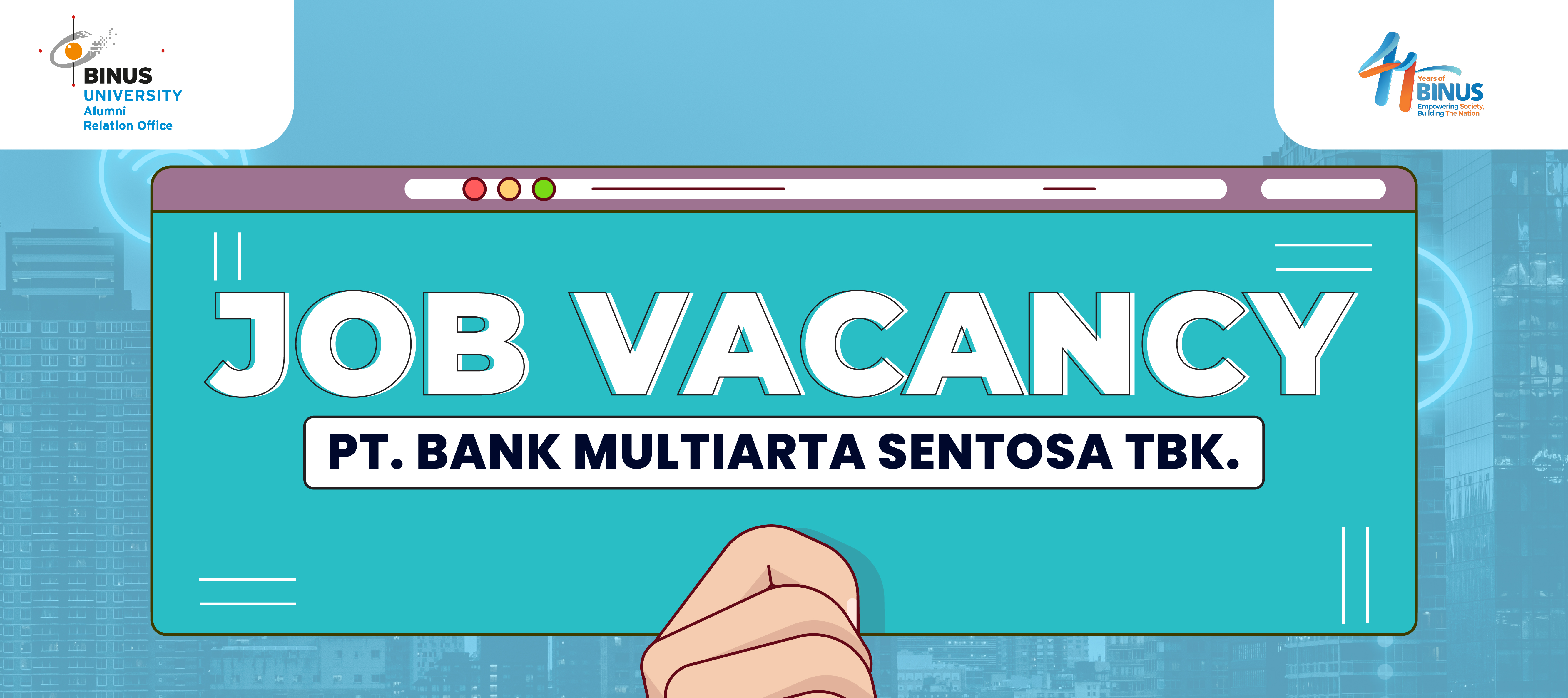 [JOB VACANCY] - PT. Bank Multiarta Sentosa Tbk.