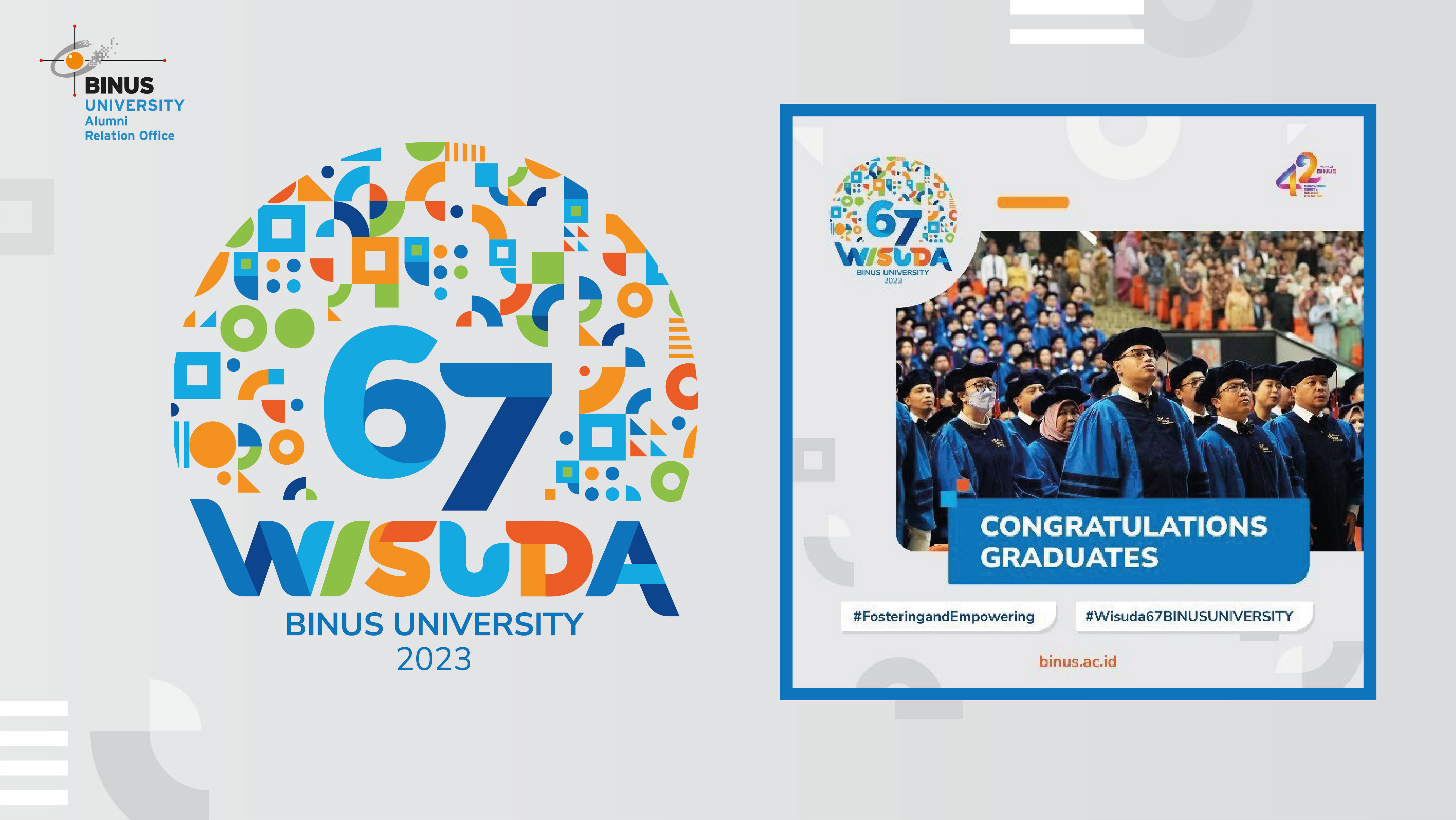 Selamat kepada para wisudawan-wisudawati di Wisuda 67 BINUS UNIVERSITY