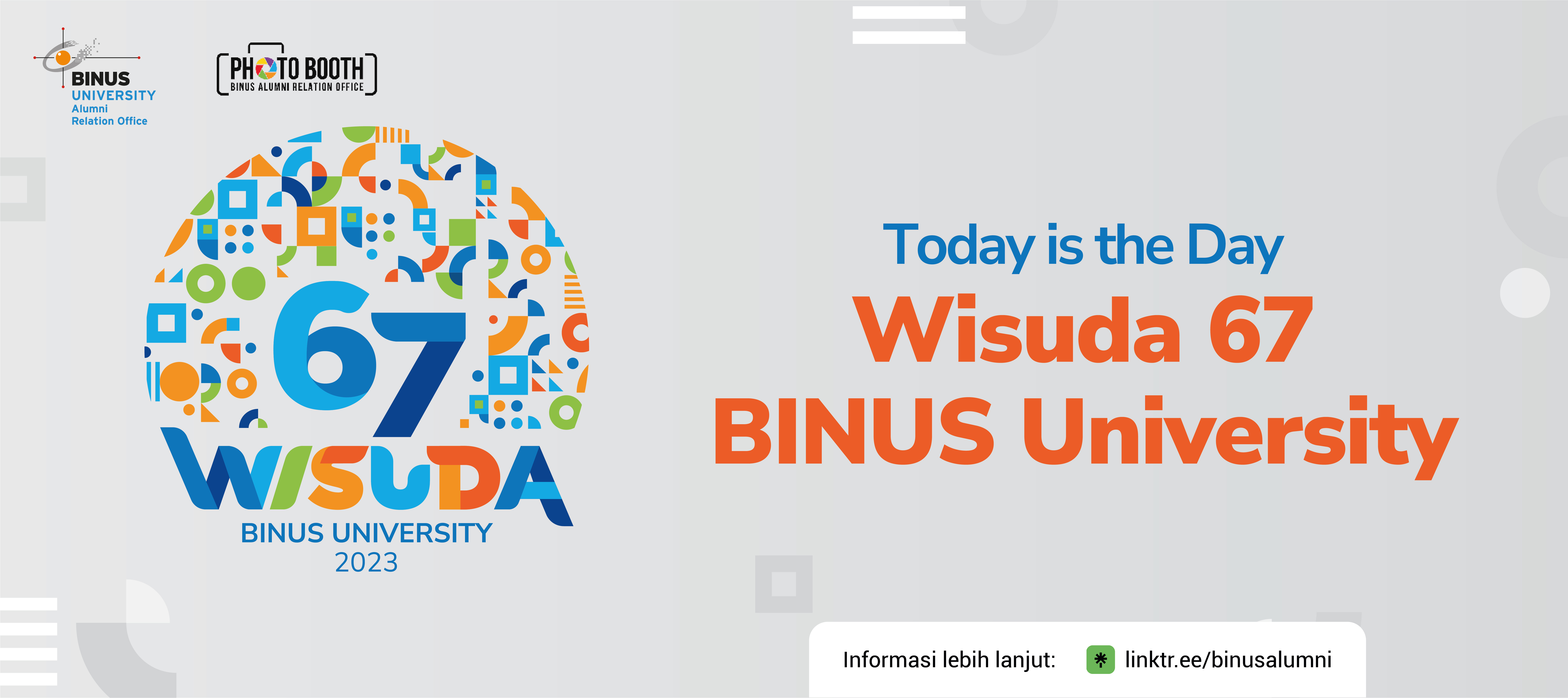 Selamat datang di momen istimewa, Wisuda BINUS University 2023 di Sentul International Convention Ce
