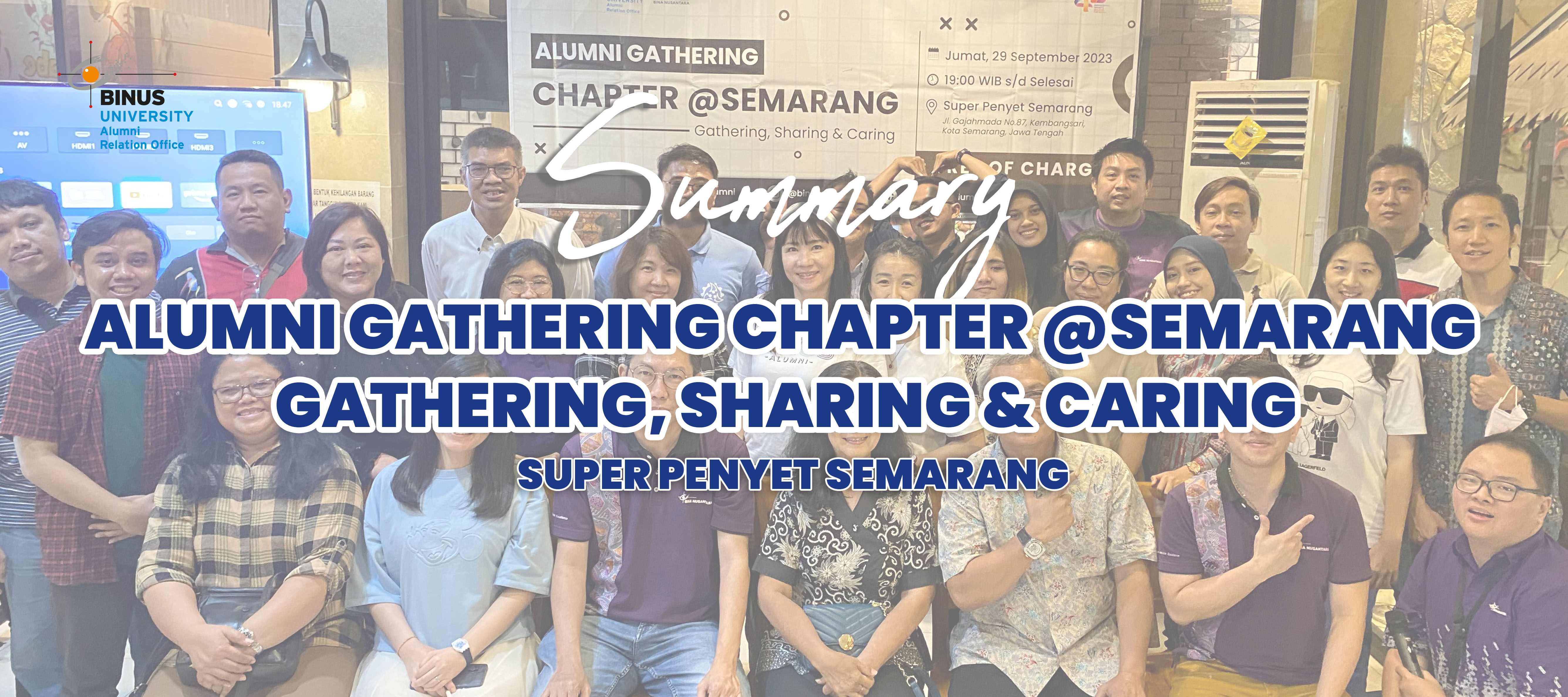 Alumni Gathering Chapter @Semarang - Gathering, Sharing & Caring