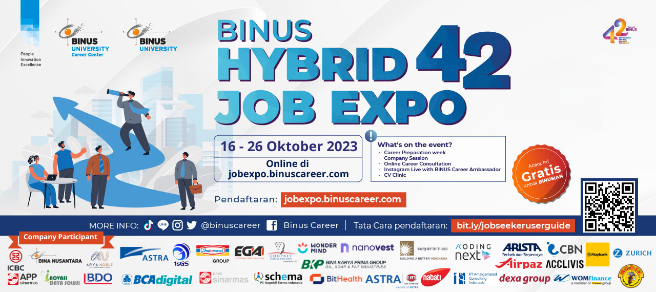 Pendaftaran BINUS Hybrid Job Expo Di Perpanjang