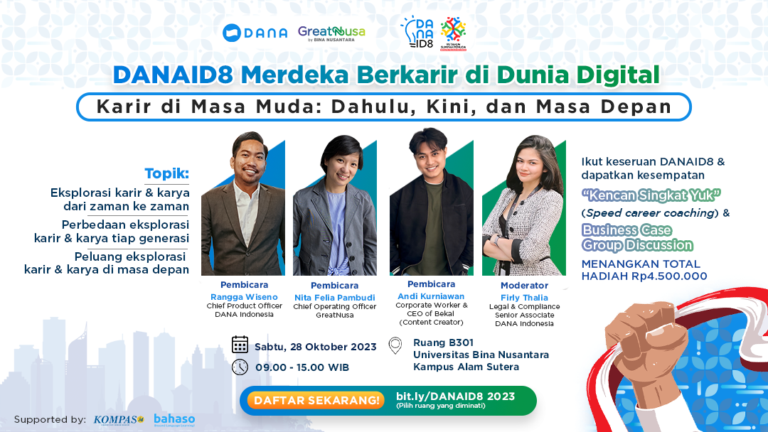 DANAID8 Merdeka Berkarir di Dunia Digital