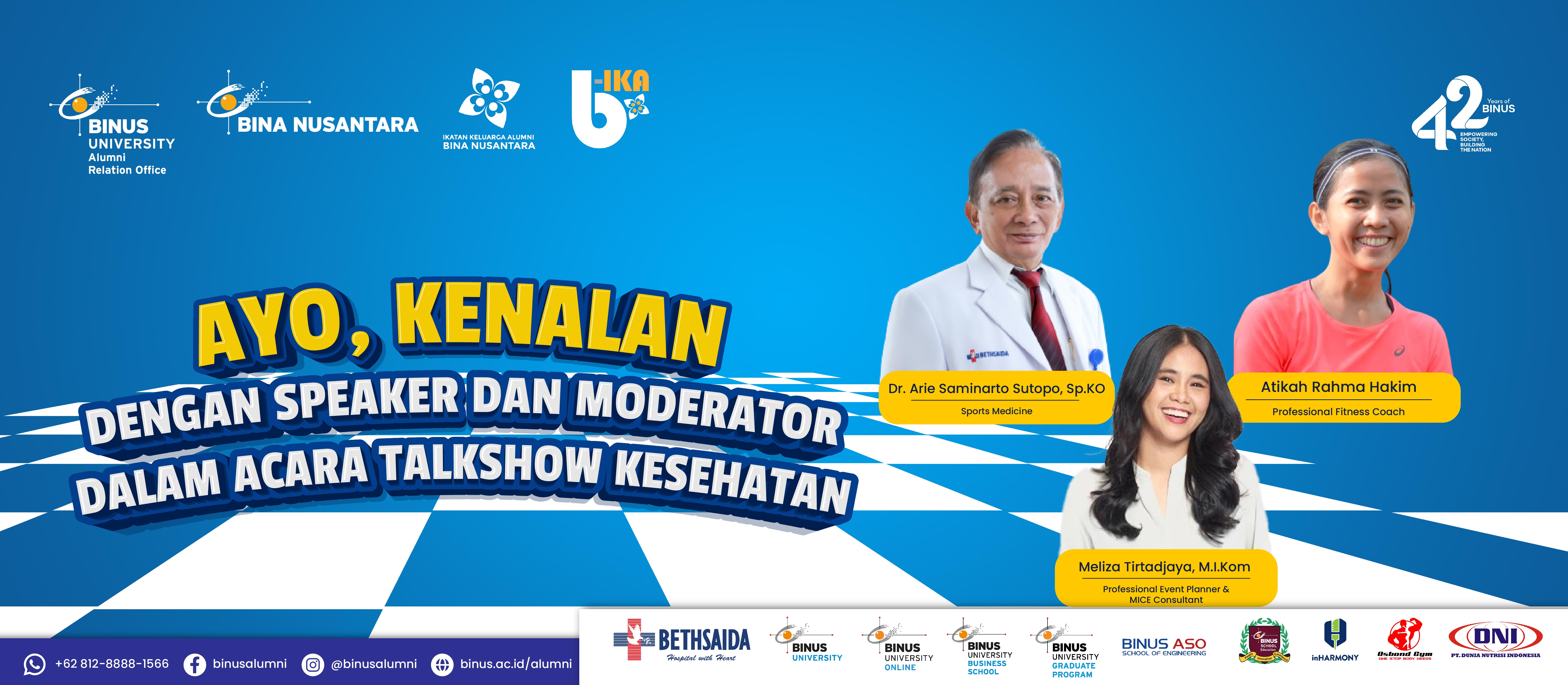 Mari kita berkenalan dengan para pembicara dan moderator