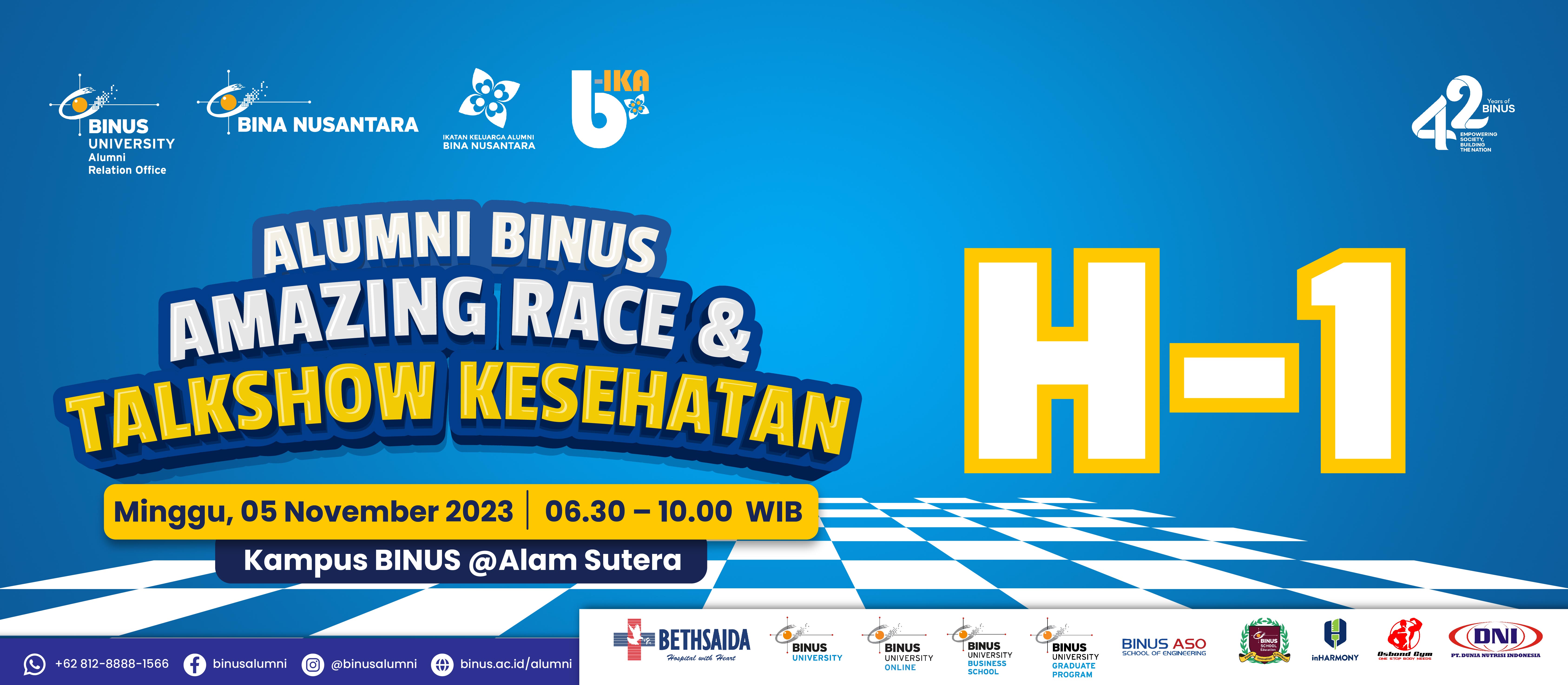 1 hari lagi menuju keseruan dari acara 