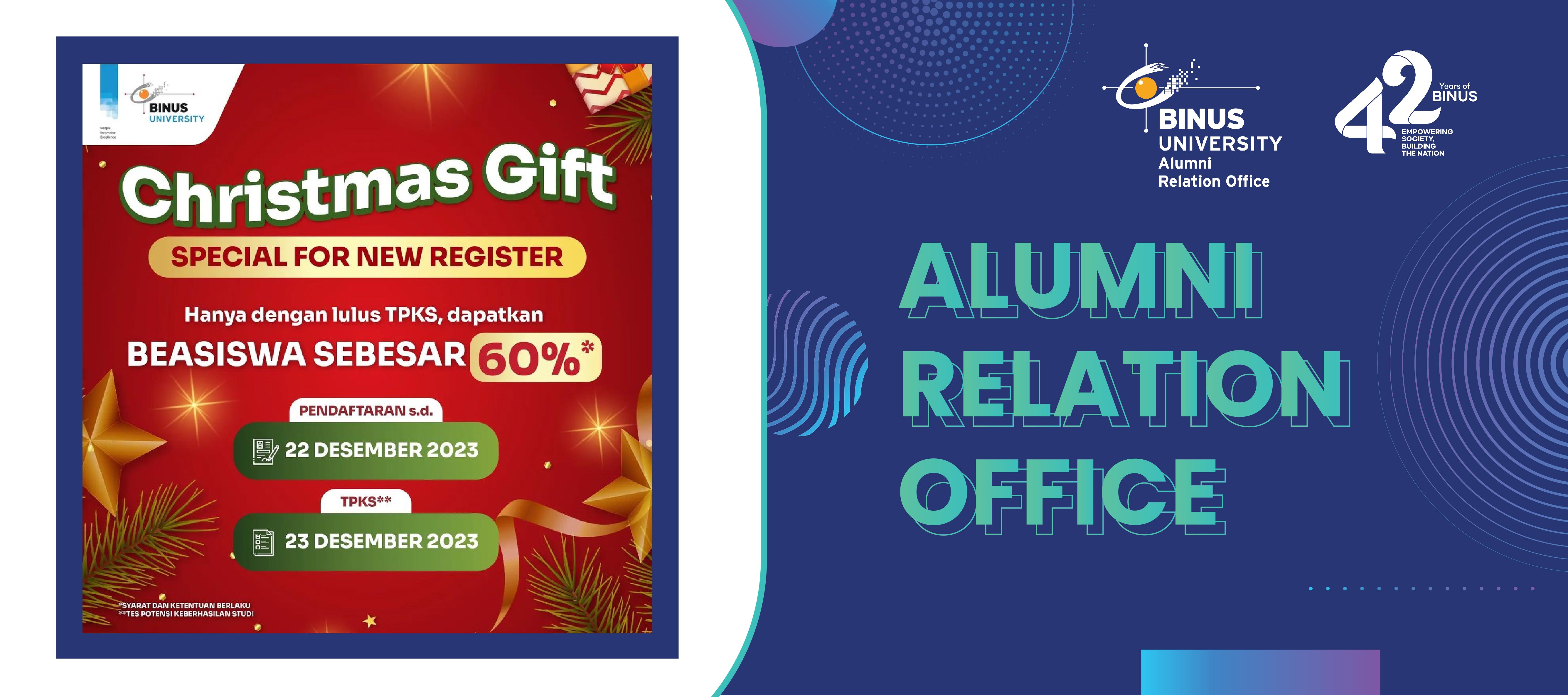 BINUS University ada Christmas Gift 