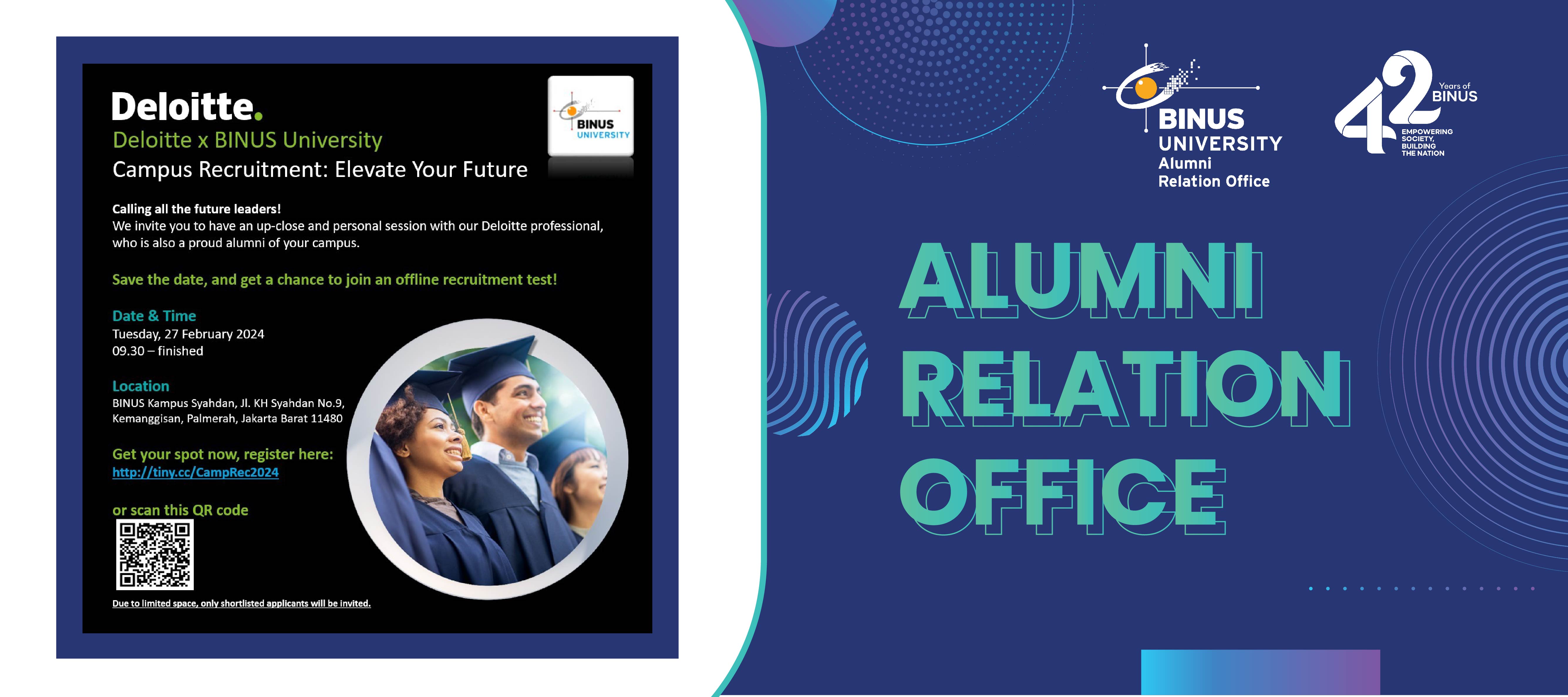 Are your ready to elevate your career journey with Deloitte Campus Recruitment 2024 at BINUS Univers