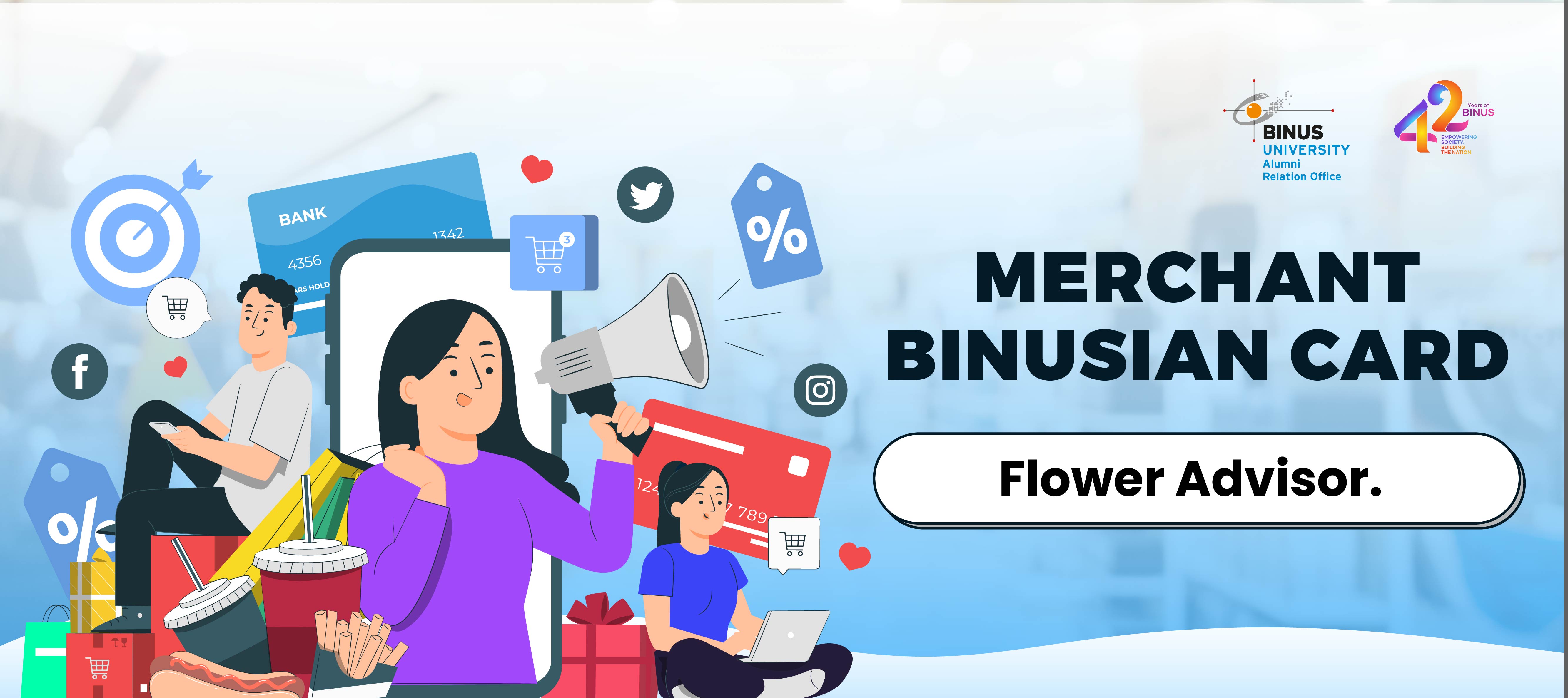 Merchant BINUS X FlowerAdvisor