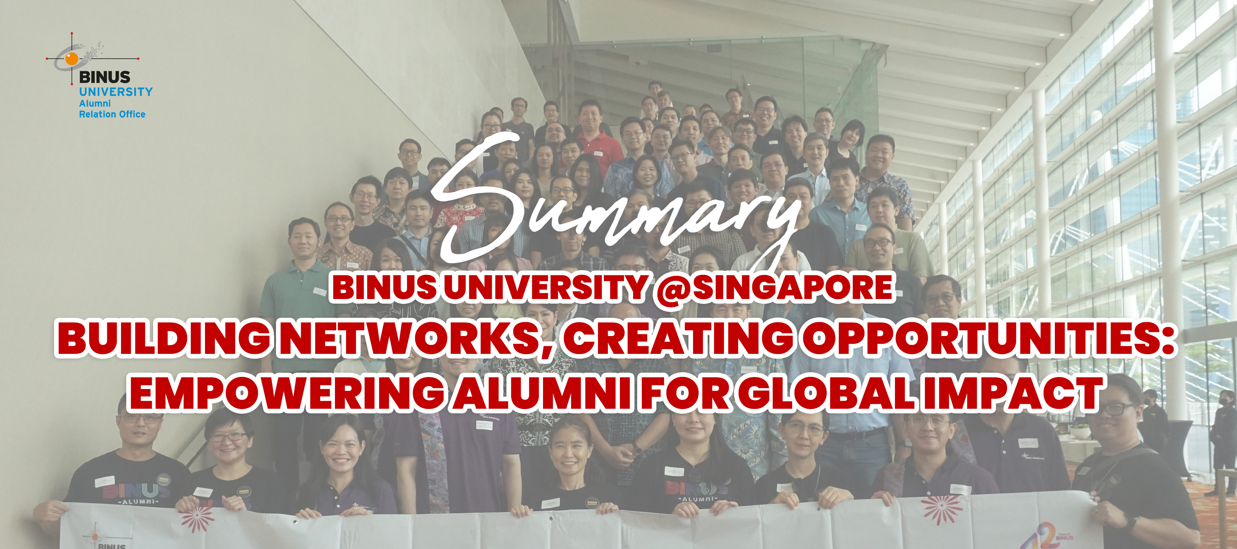 Summary acara BINUS University @Singapore  