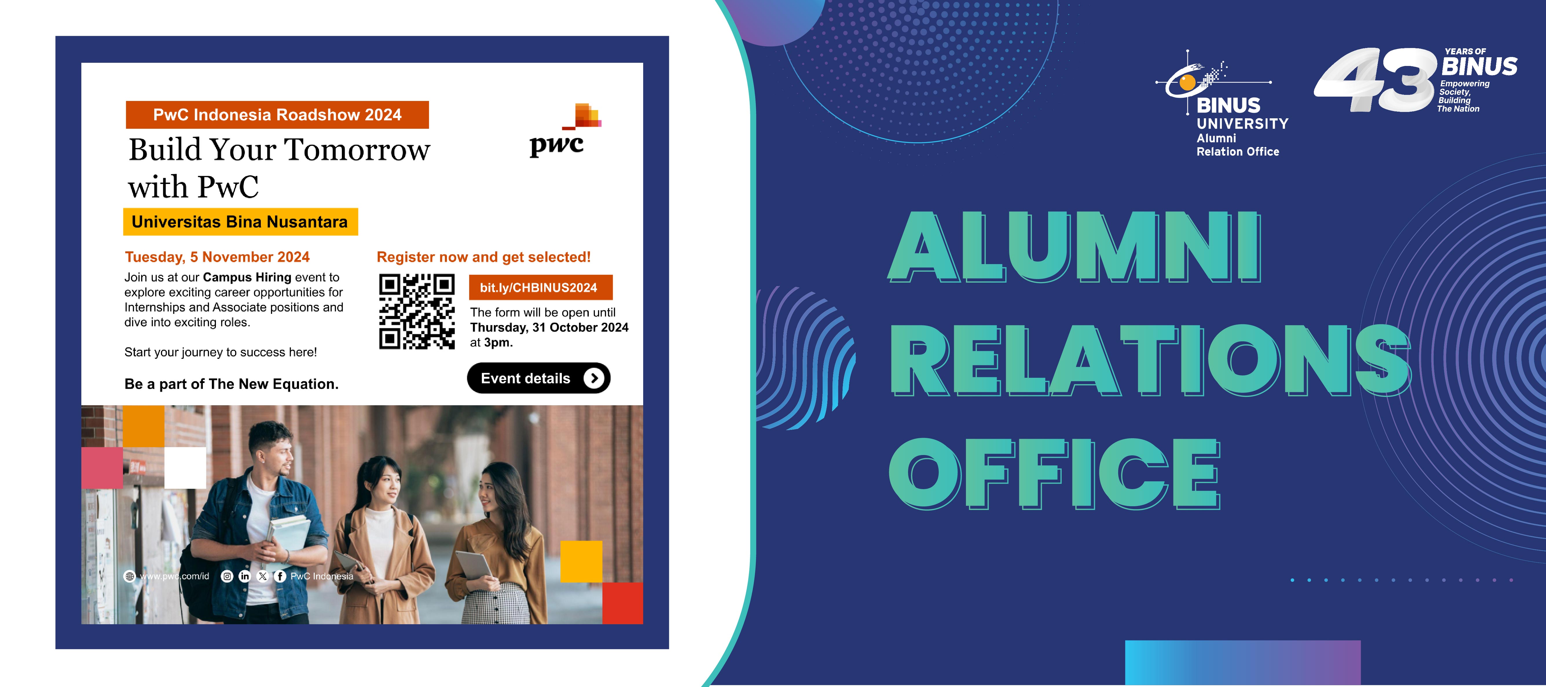 BINUS CAREER Campus Hiring with PwC Indonesia