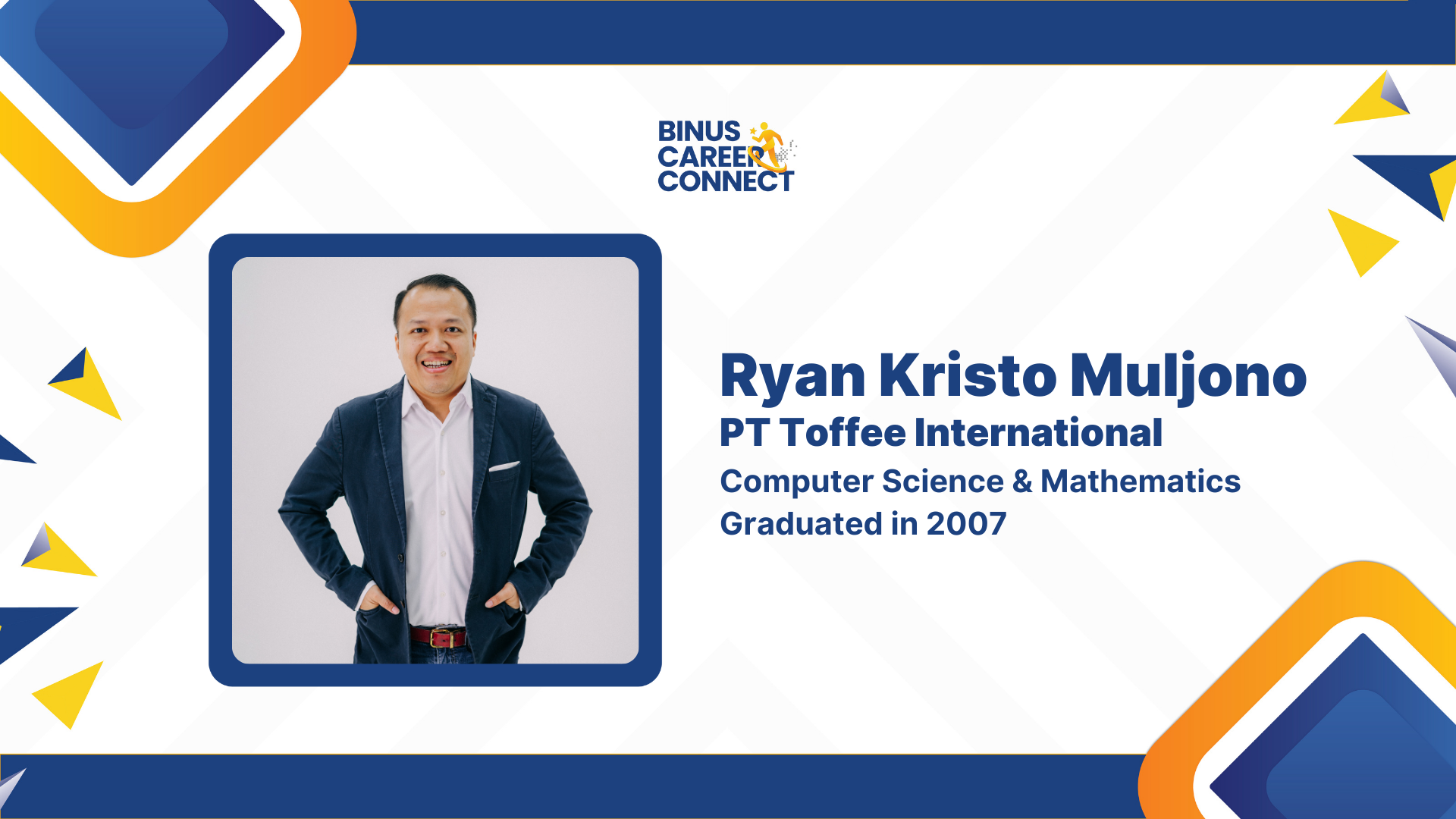 BINUS Career Connect - Ryan Kristo Muljono dari PT Toffee International