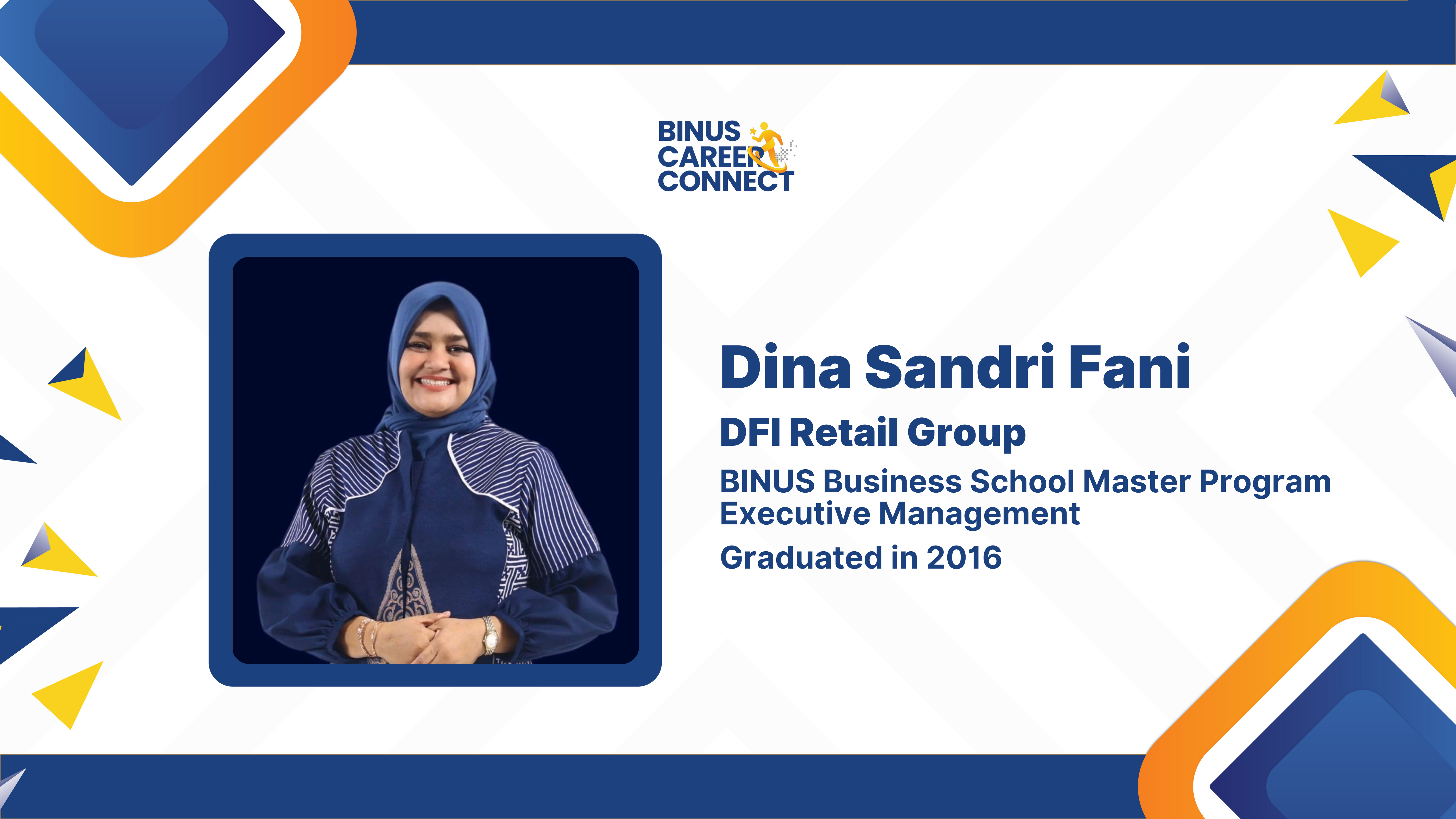 BINUS Career Connect - Dina Sandri Fani dari DFI Retail Group