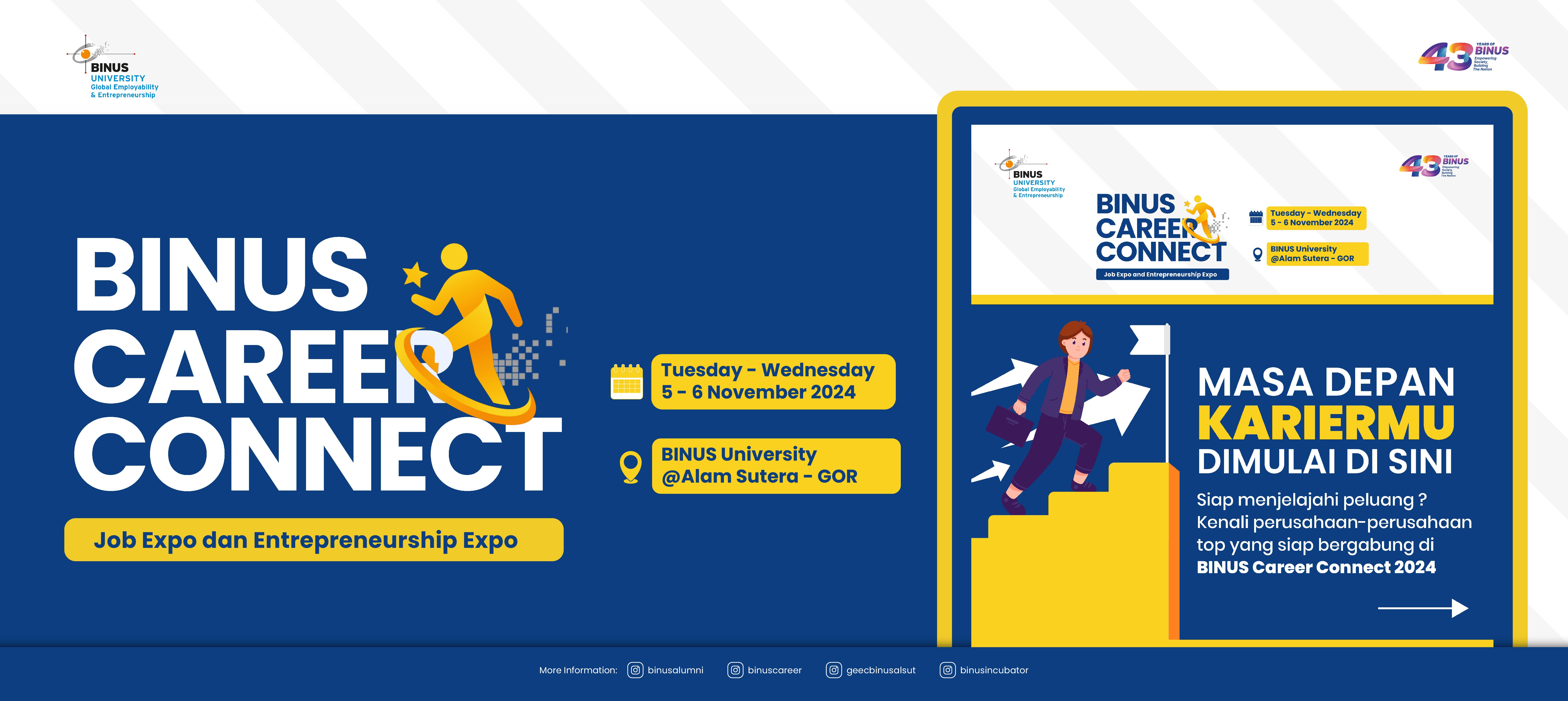 Masa depan kariermu dimulai di BINUS Career Connect 2024!