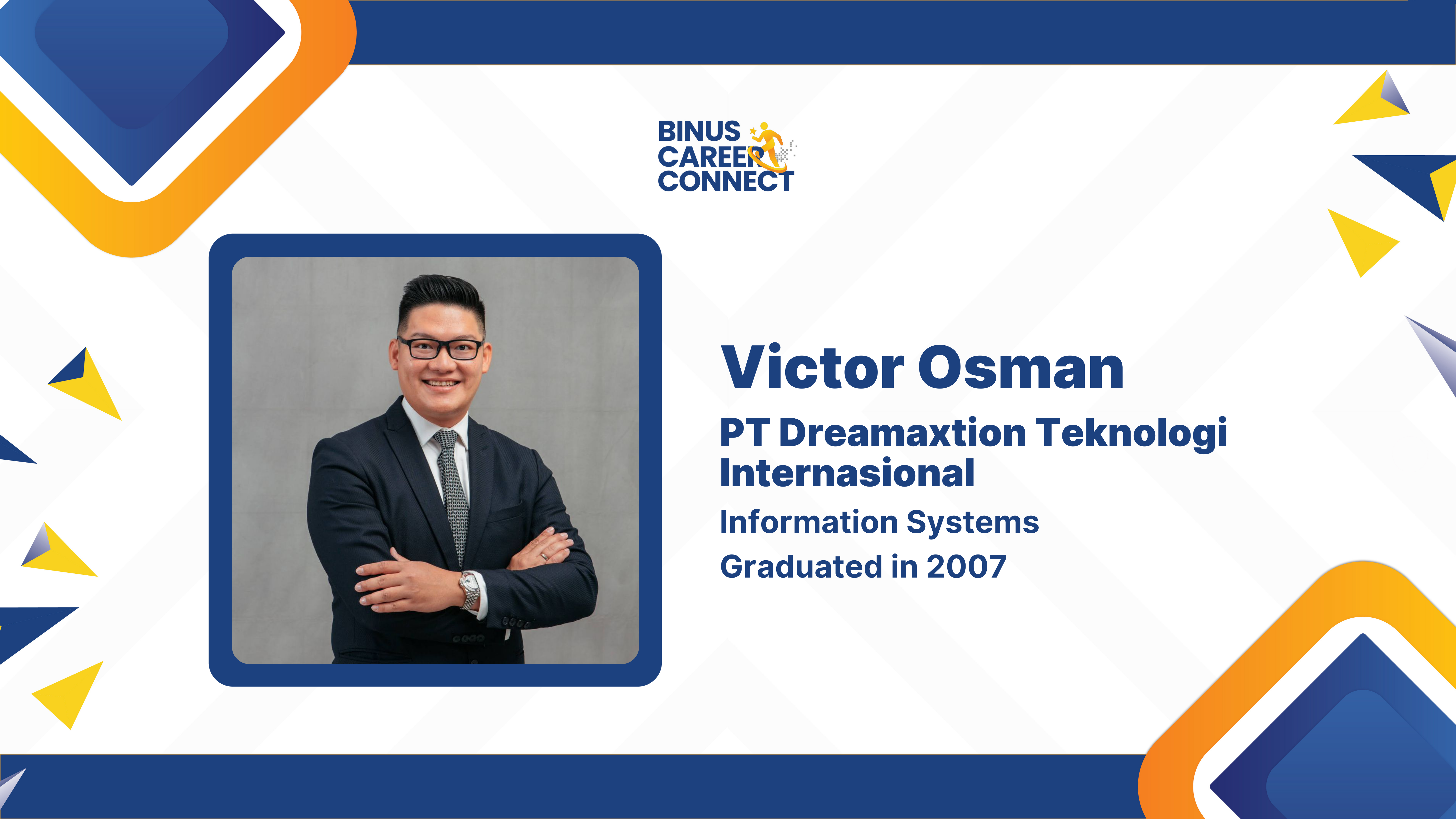 BINUS Career Connect 2024  - Victor Osman dari PT Dreamaxtion Teknologi Internasional