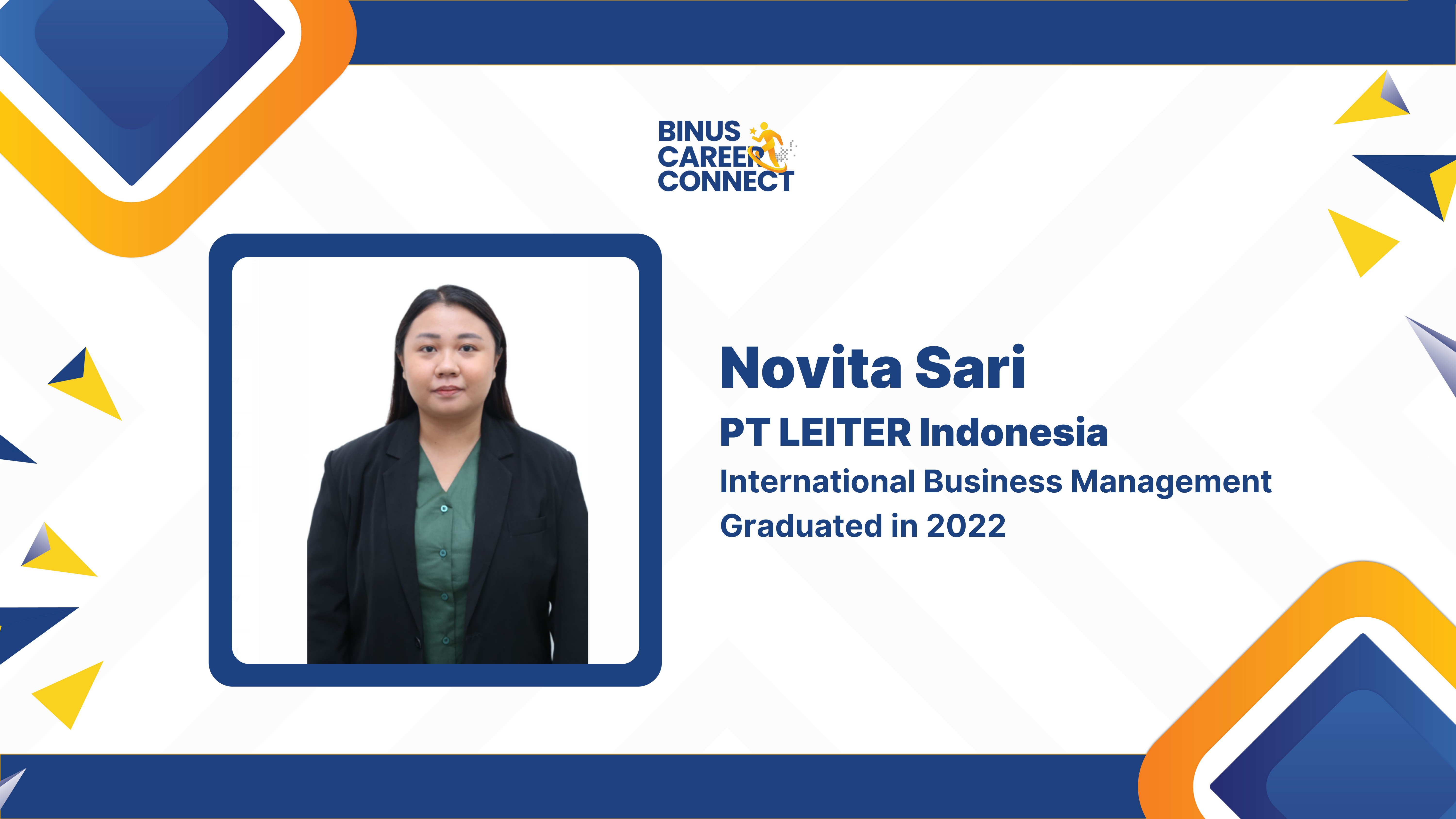 BINUS Career Connect - Novita Sari dari PT LEITER Indonesia