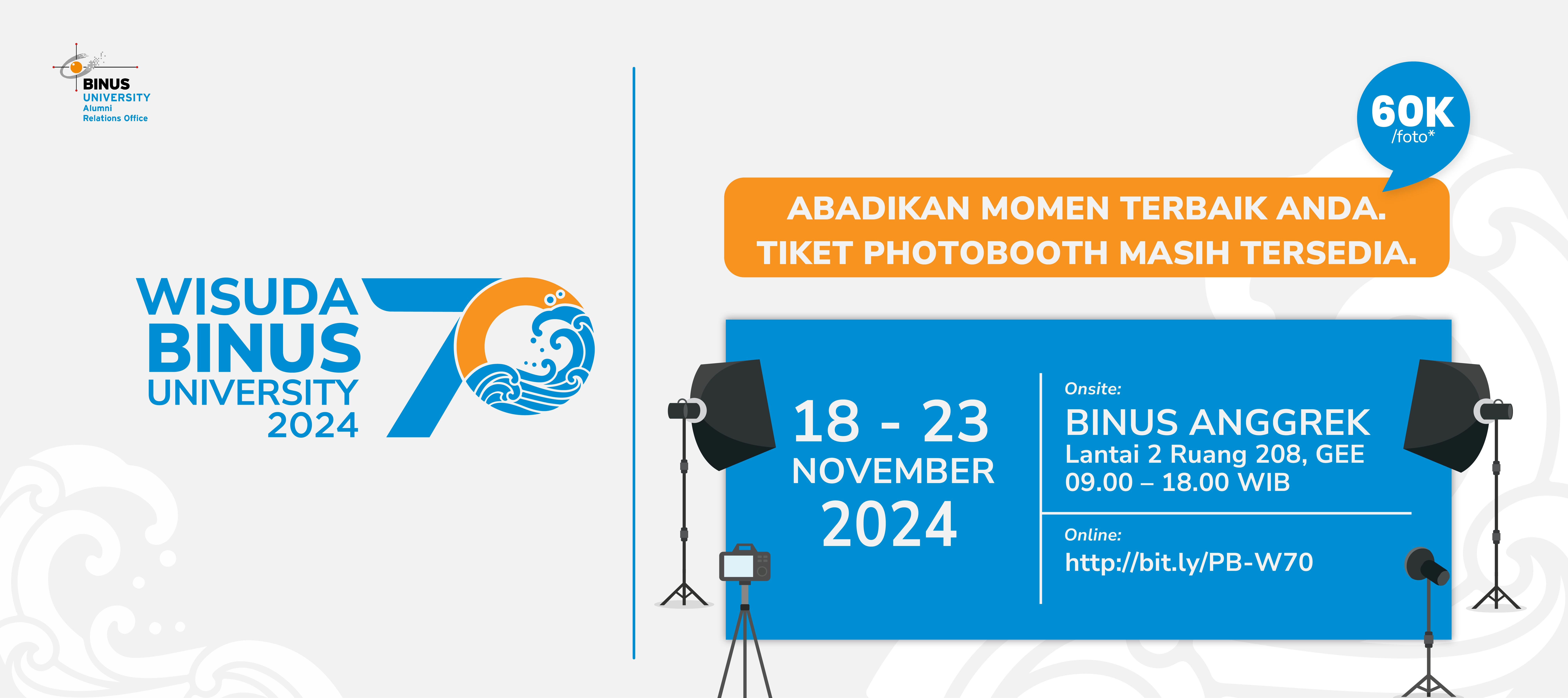 ABADIKAN MOMEN TERBAIK ANDA, Tiket photobooth masih tersedia!