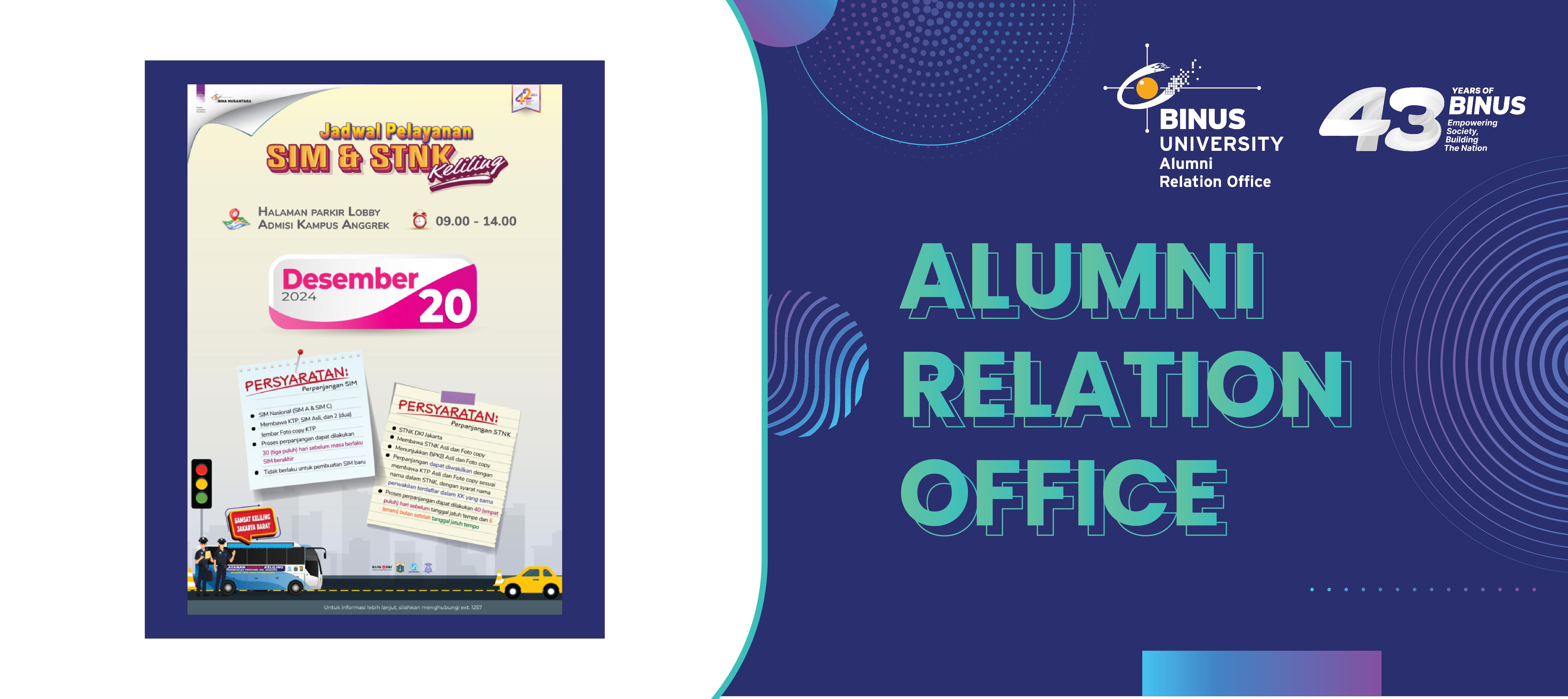 Perpanjang SIM dan Pembayaran Pajak Kendaraan Bermotor Desember