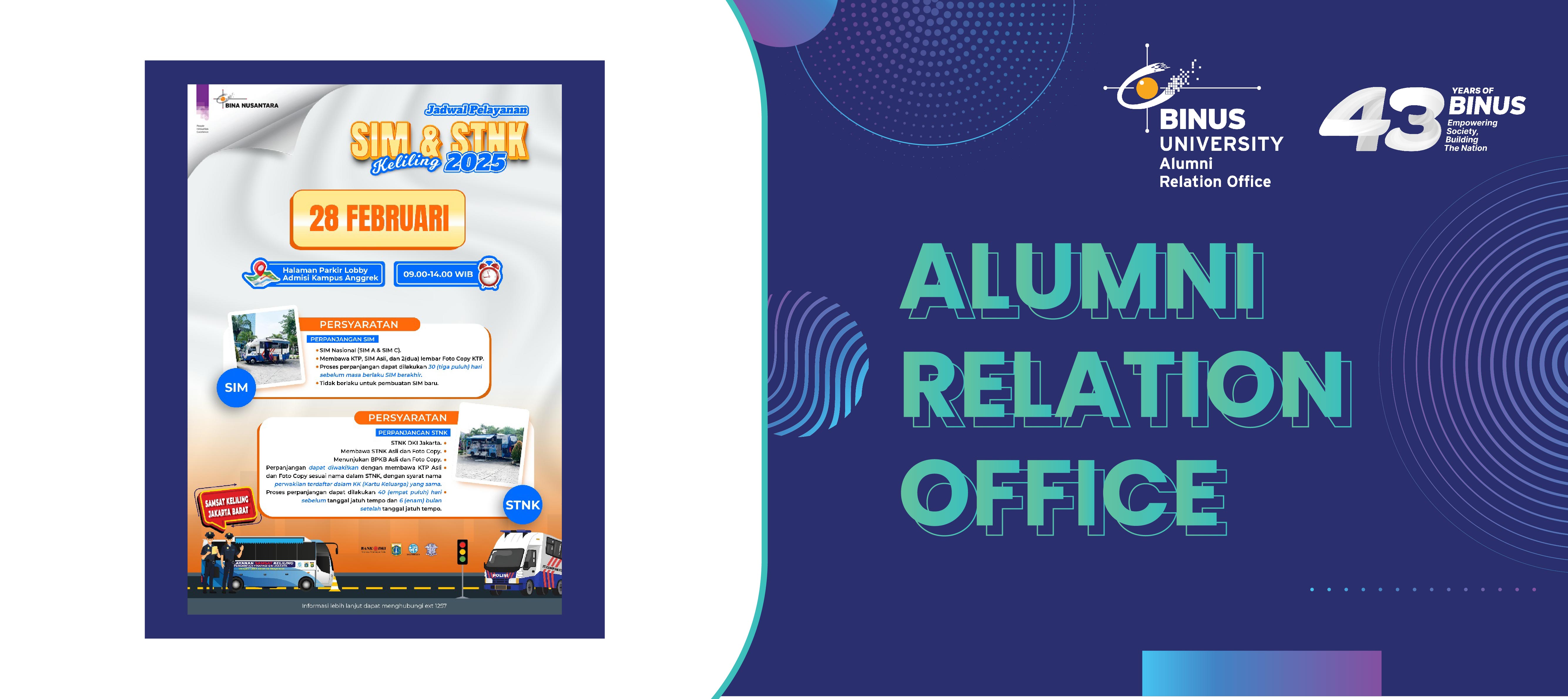 Layanan SIM dan STNK Keliling di Kampus BINUS Anggrek