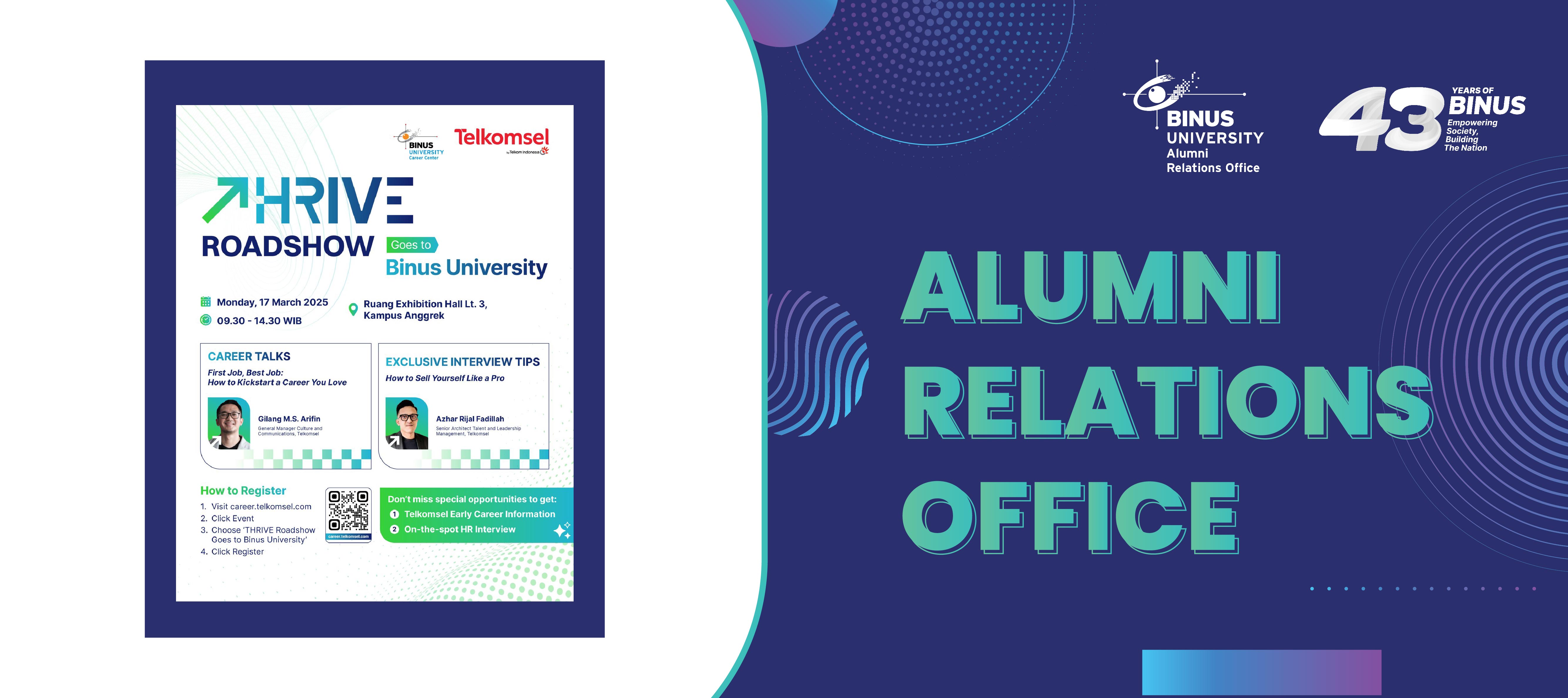 THRIVE Roadshow is coming to BINUS University!