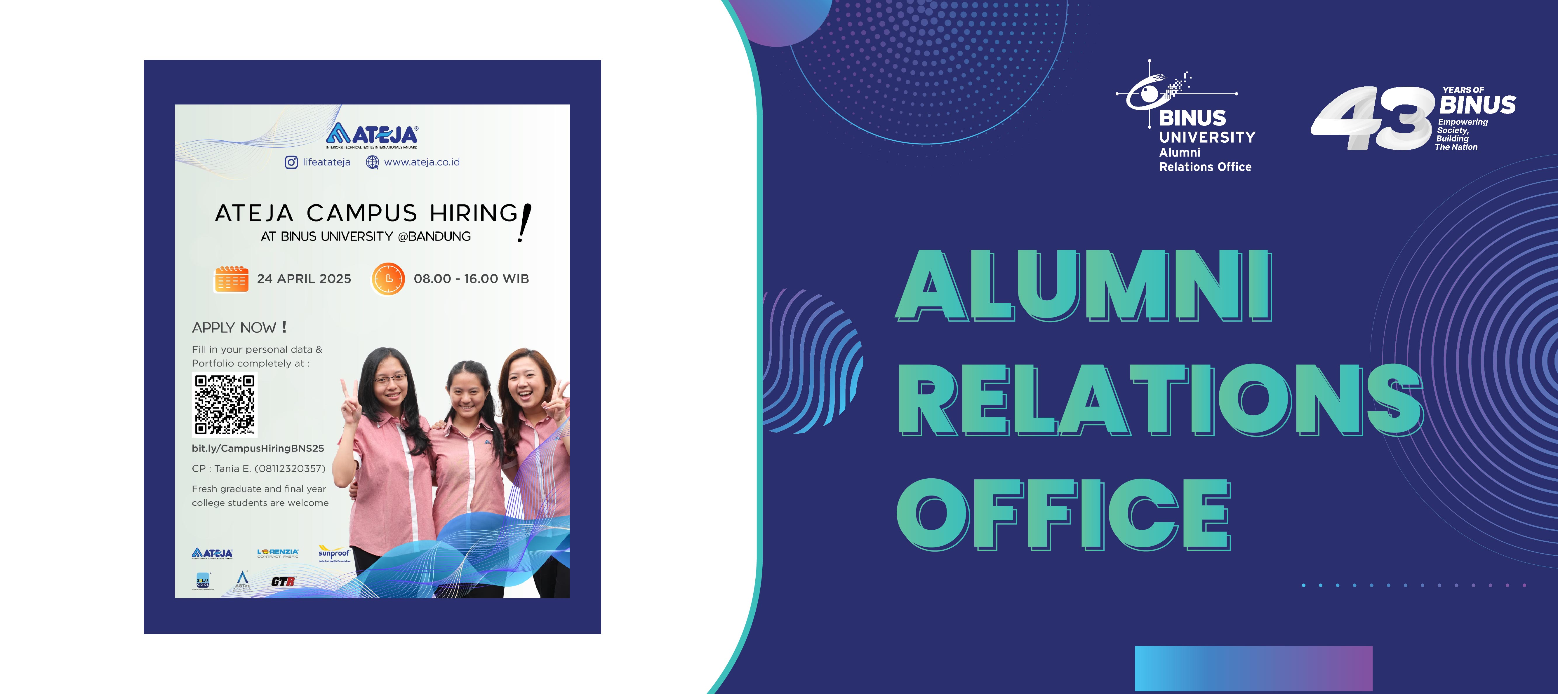 Campus Hiring PT. Ateja Tritunggal x BINUS