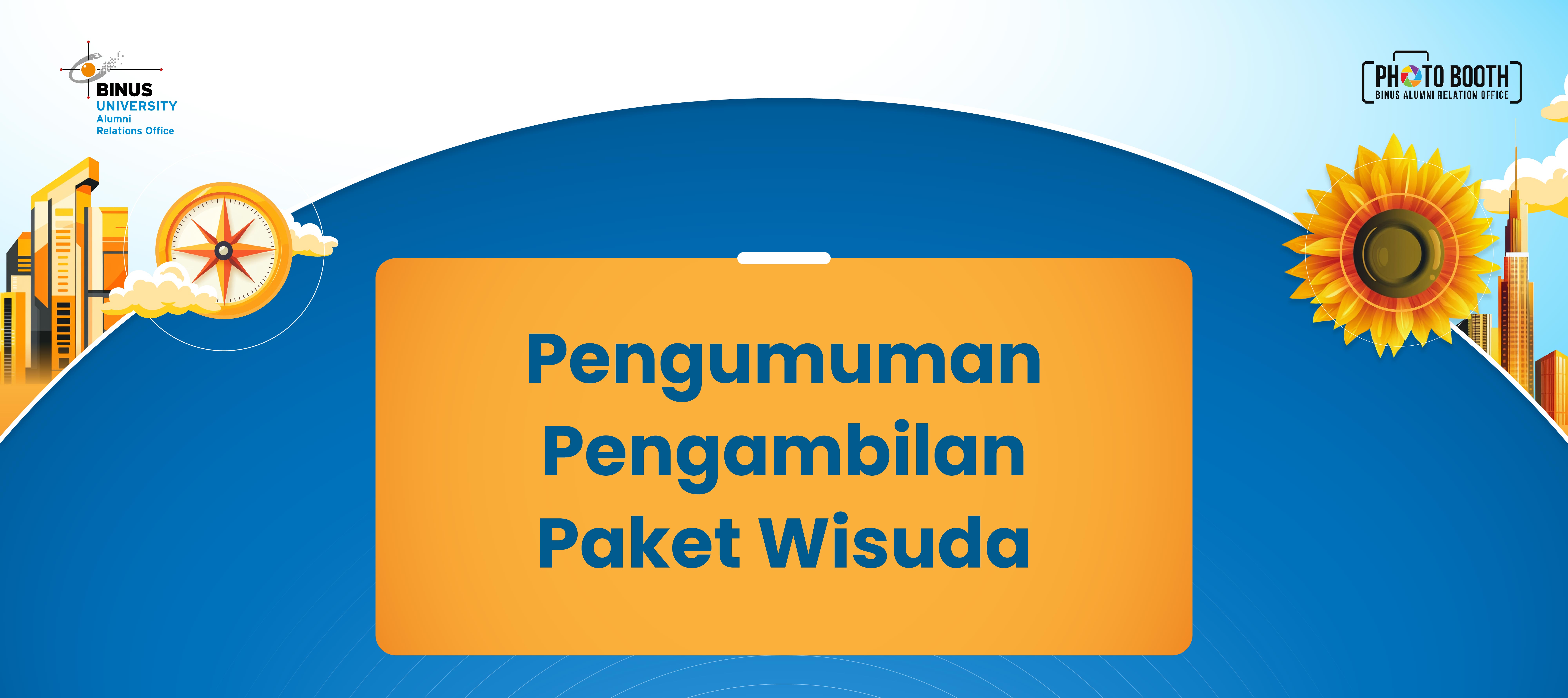 PENGUMUMAN PEMBAGIAN PAKET WISUDA