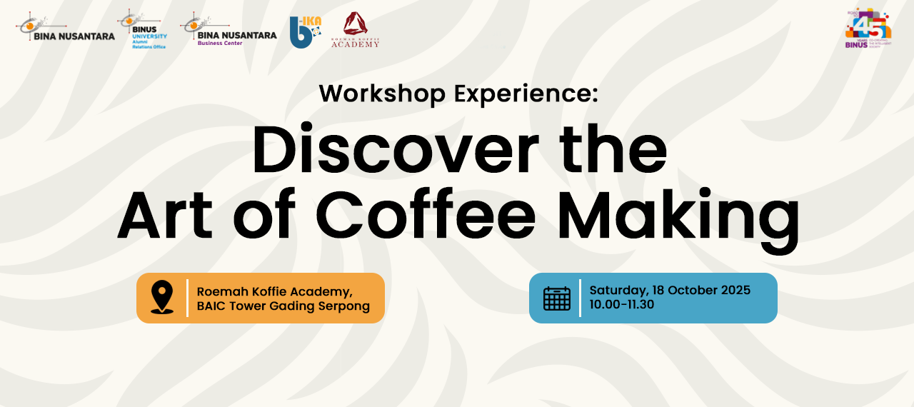 Workshop Experience : Discover the Art of Coffee Making