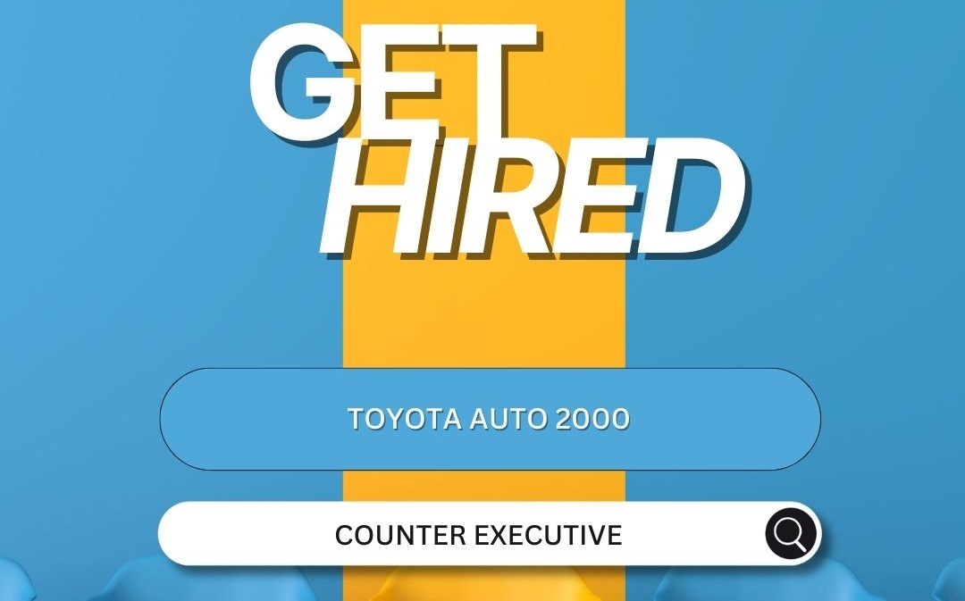 [JOB VACANCY] - COUNTER EXECUTIVE TOYOTA