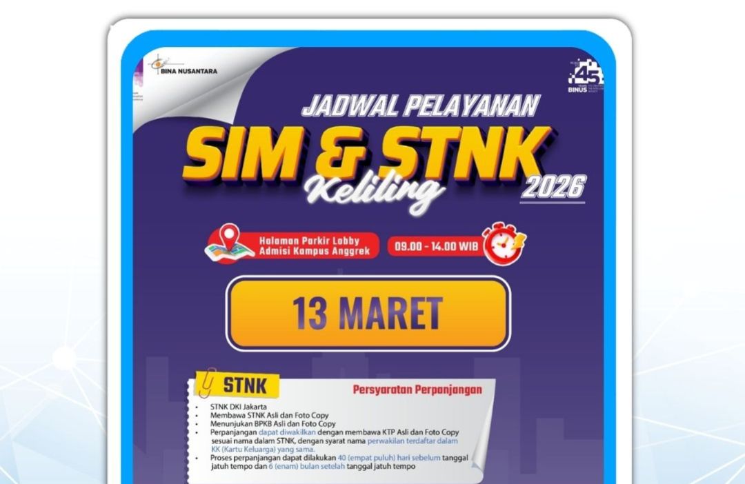Pelayanan SIM & STNK Keliling BINUS